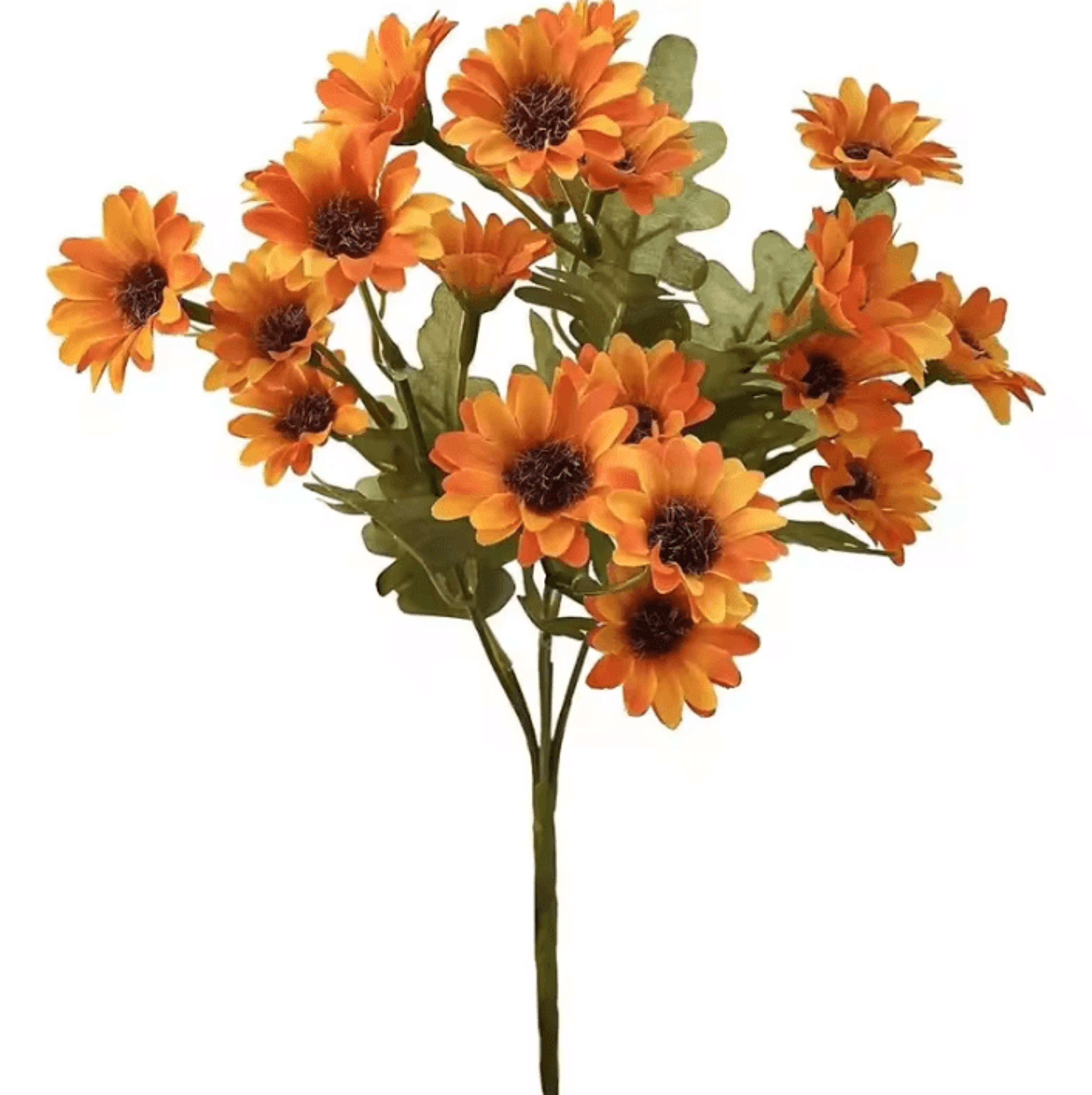 artificial fall chrysanthemum flowers uv resistant silk outdoor home decorations