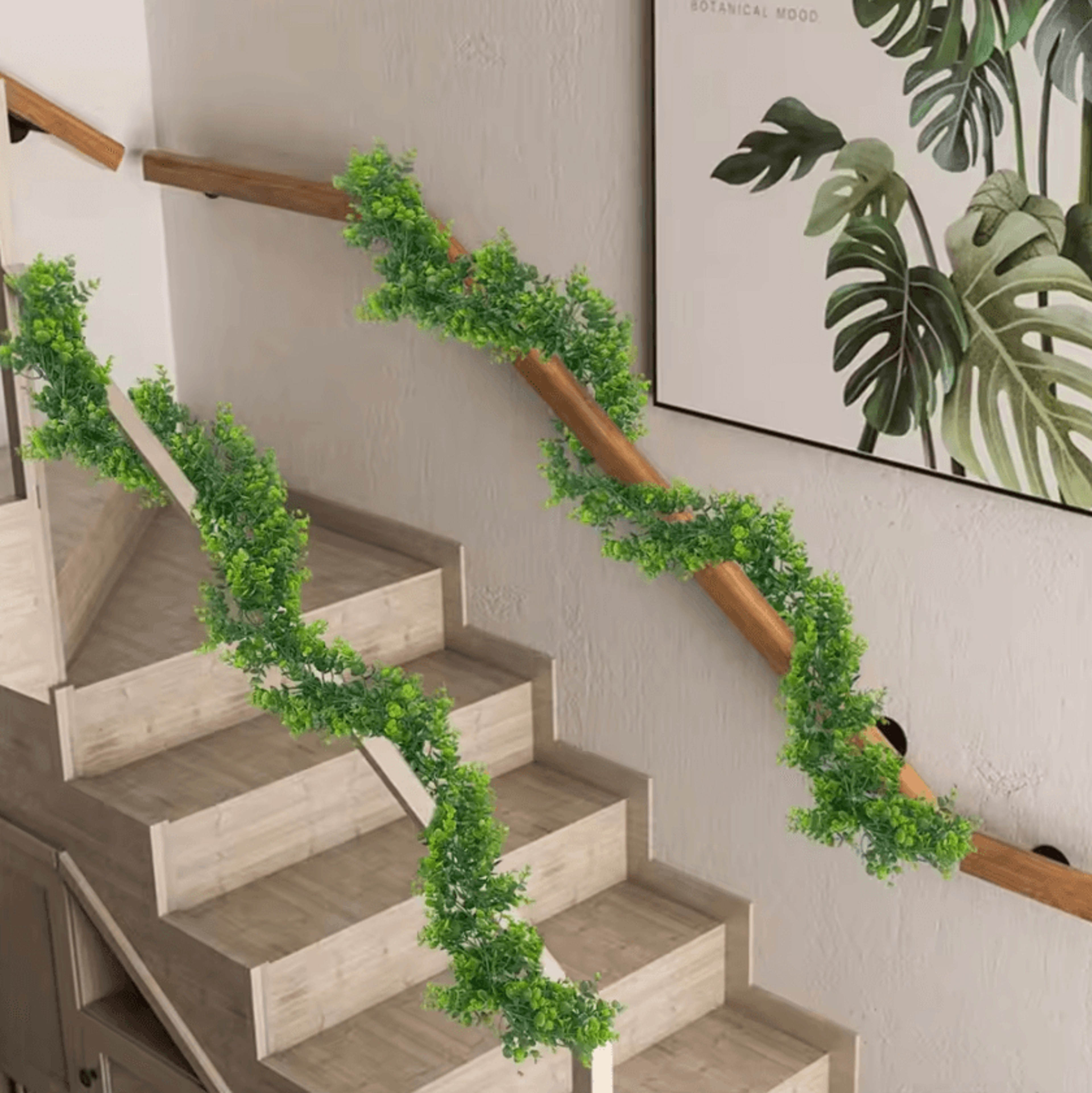 fake eucalyptus hanging vine uv resistant faux greenery for indoor outdoor decor