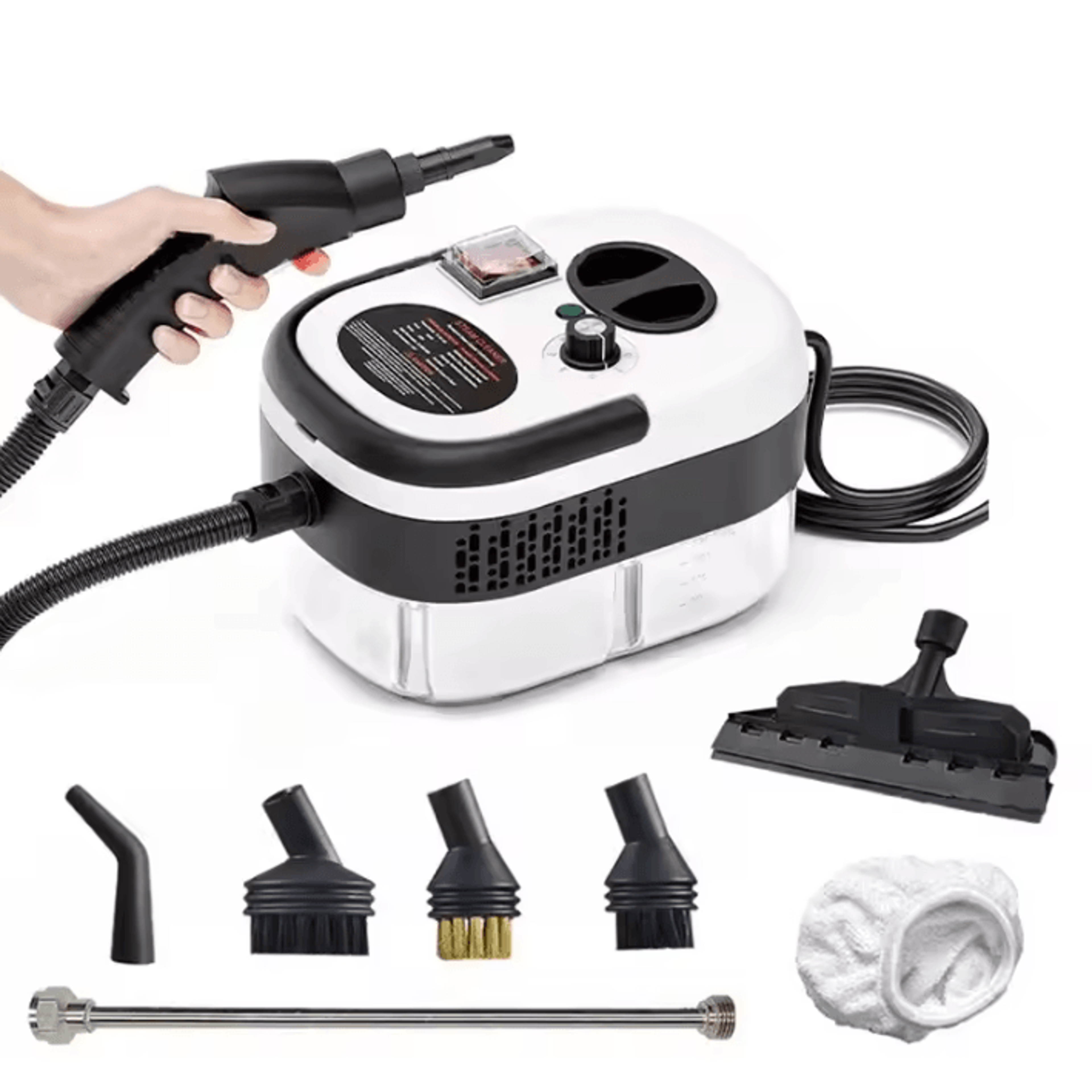 portable high-pressure steam cleaner – handheld steam cleaner for kitchen, car & home cleaning