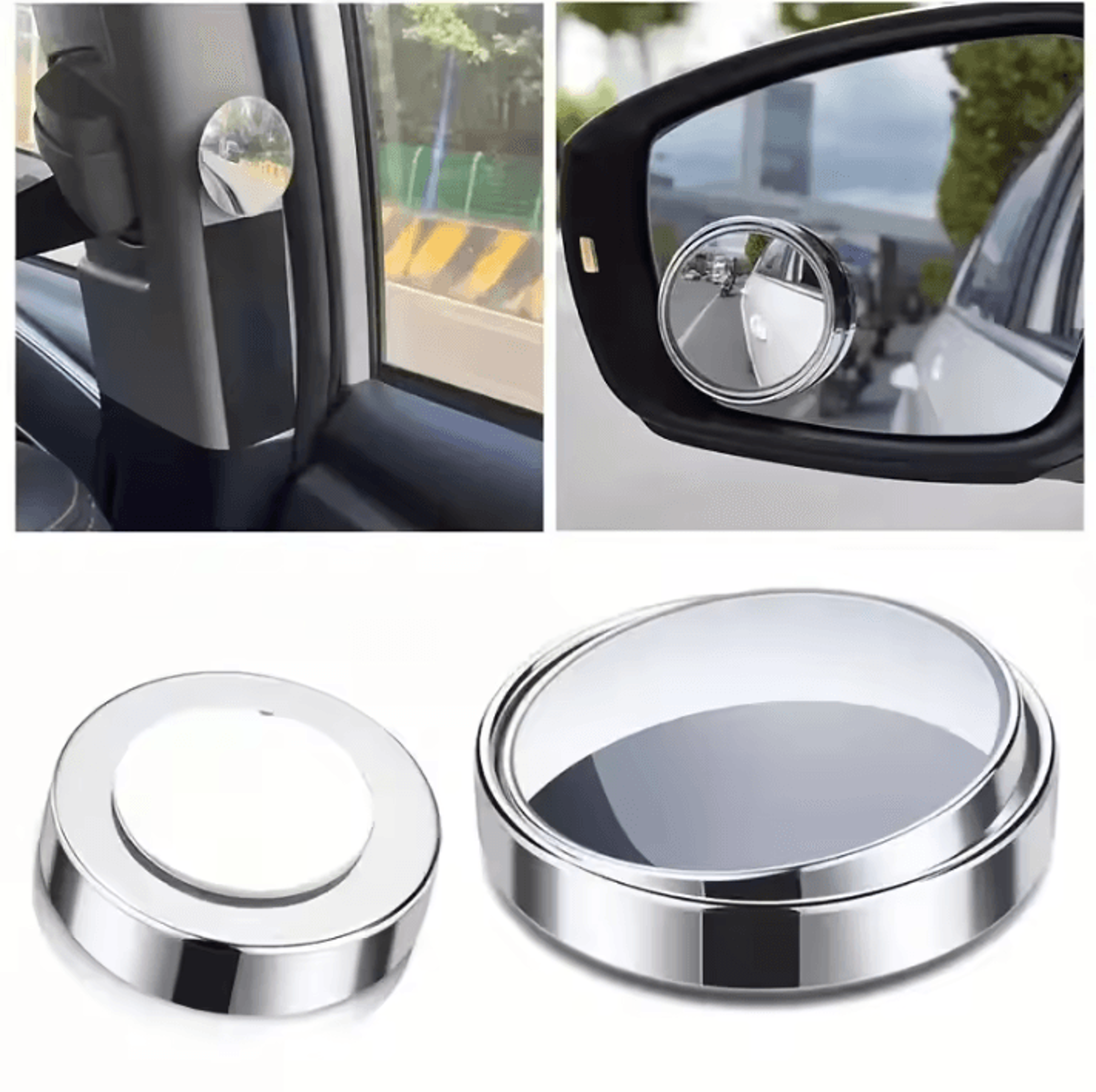 4-piece 360° adjustable blind spot mirror set – blind spot mirror for safer driving & parking