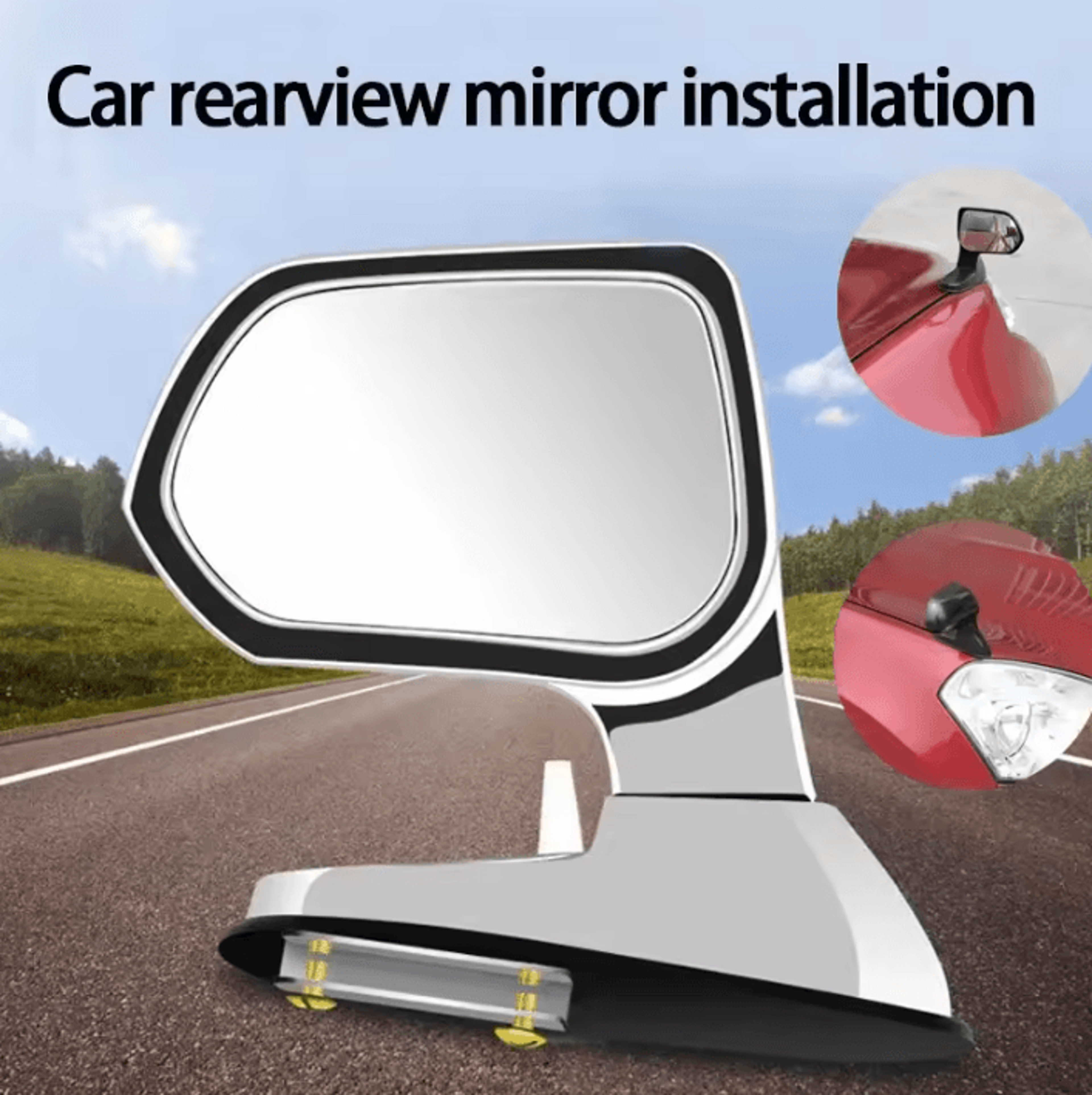 car hood auxiliary blind spot mirror – car blind spot mirror for front view, parking & tight spaces