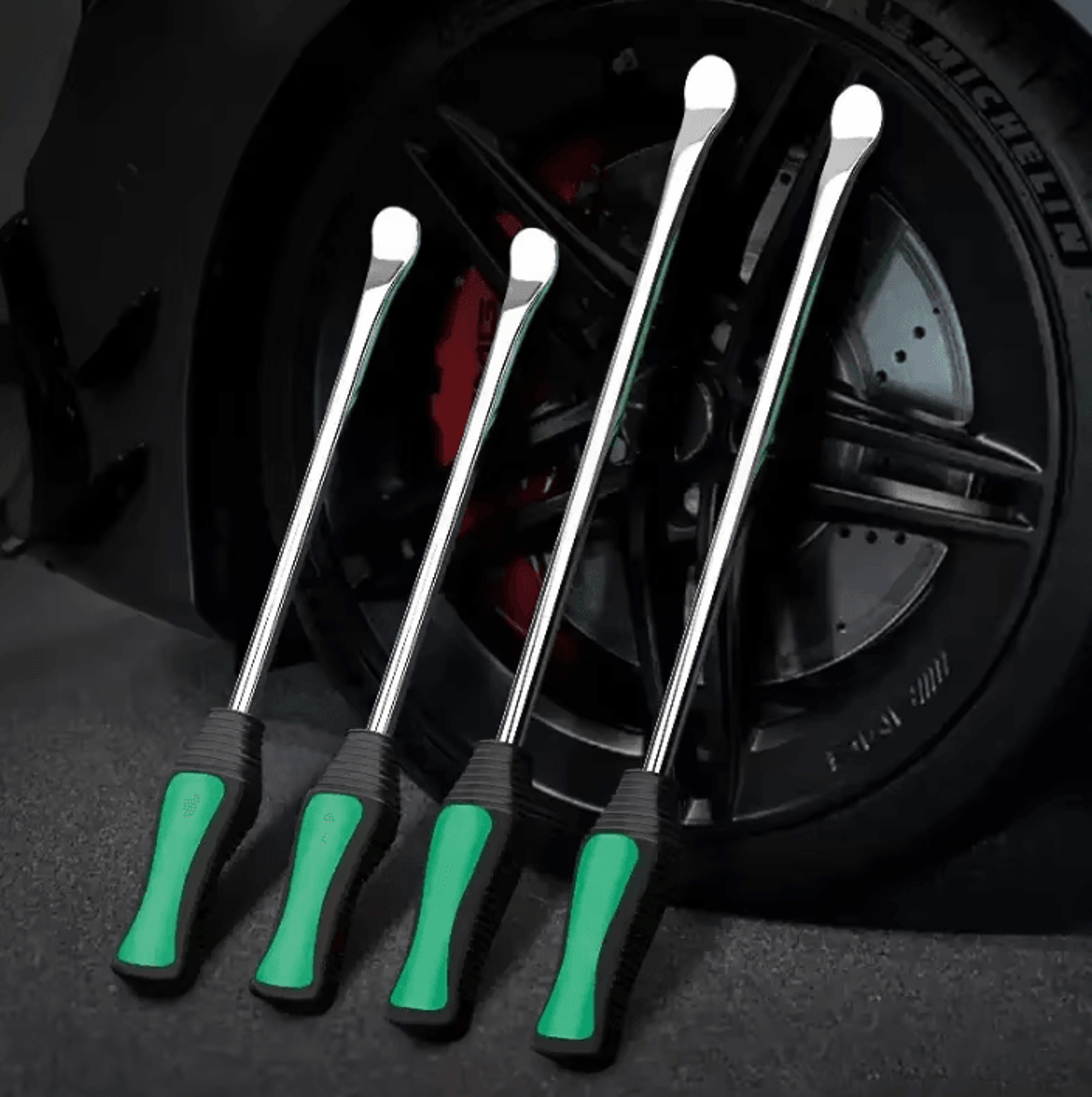 heavy duty motorcycle and bicycle tire pry bar repair tool