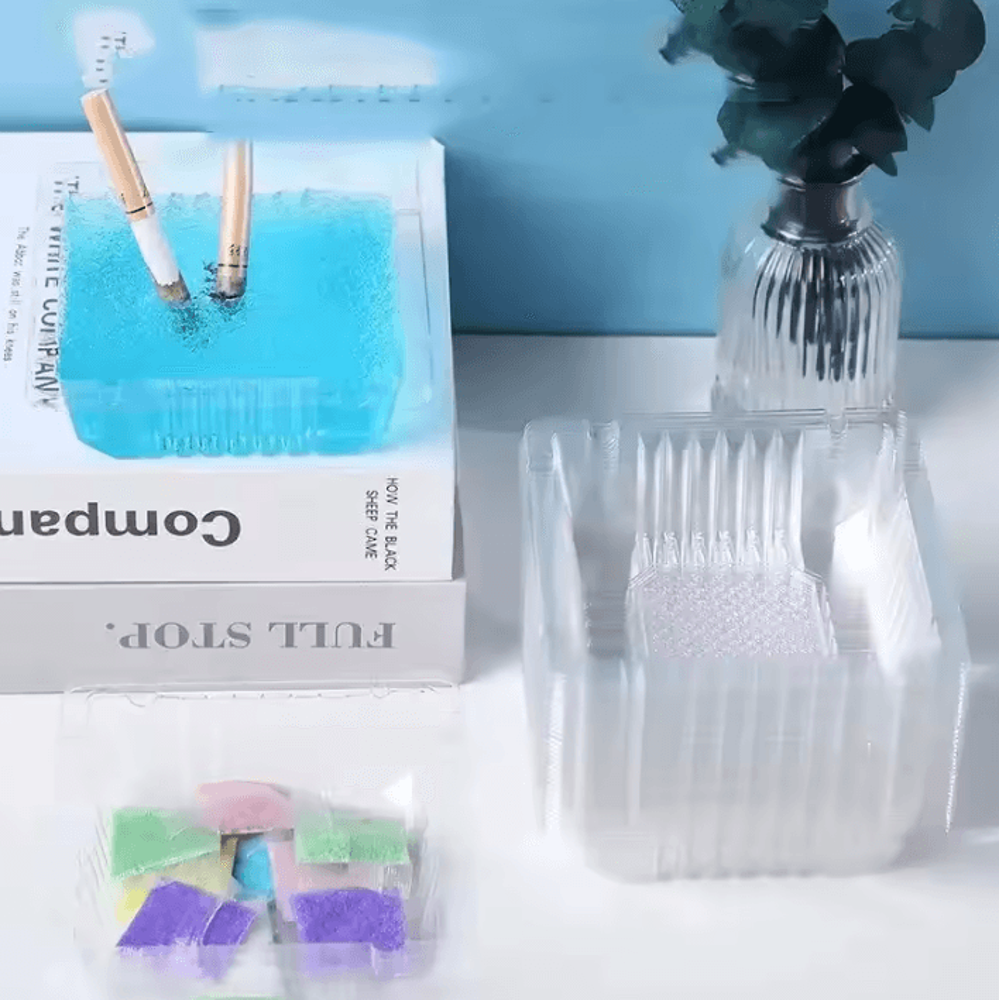 disposable ashtray with smoke extinguishing sand for home and travel