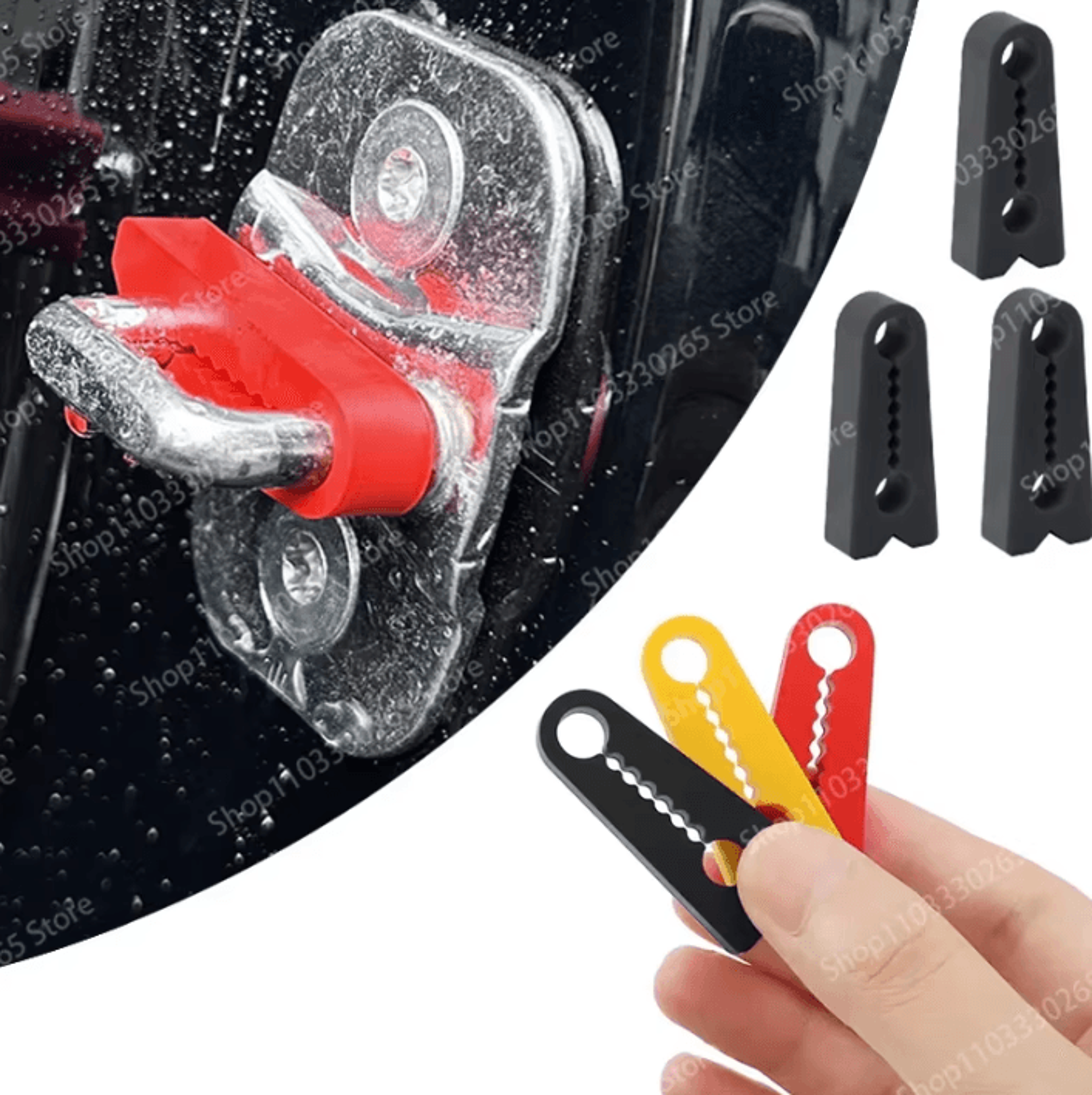 universal car door lock shock absorber cushion protectors
