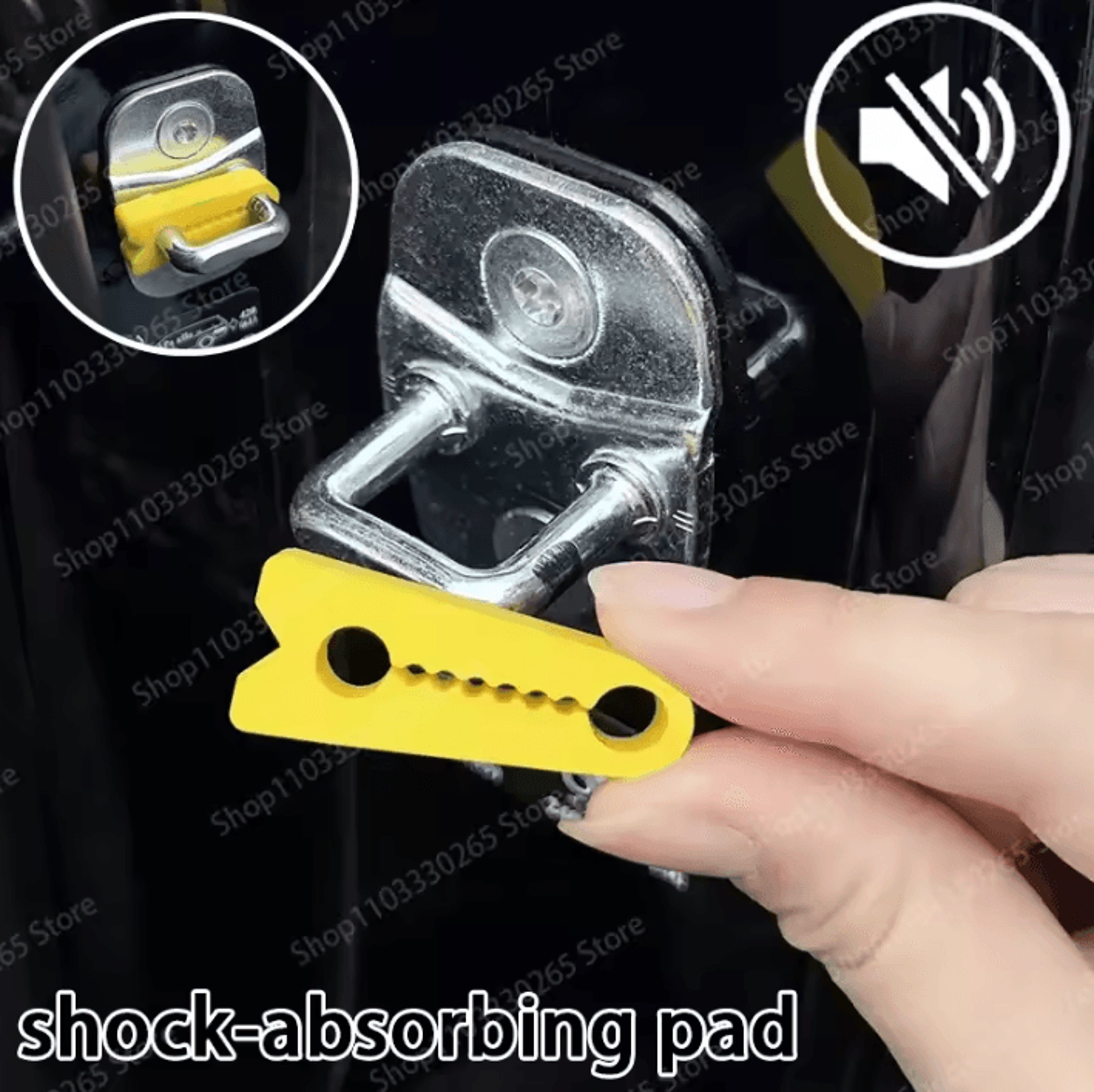 silicone car door lock buckle protector shock absorbing buffer pads