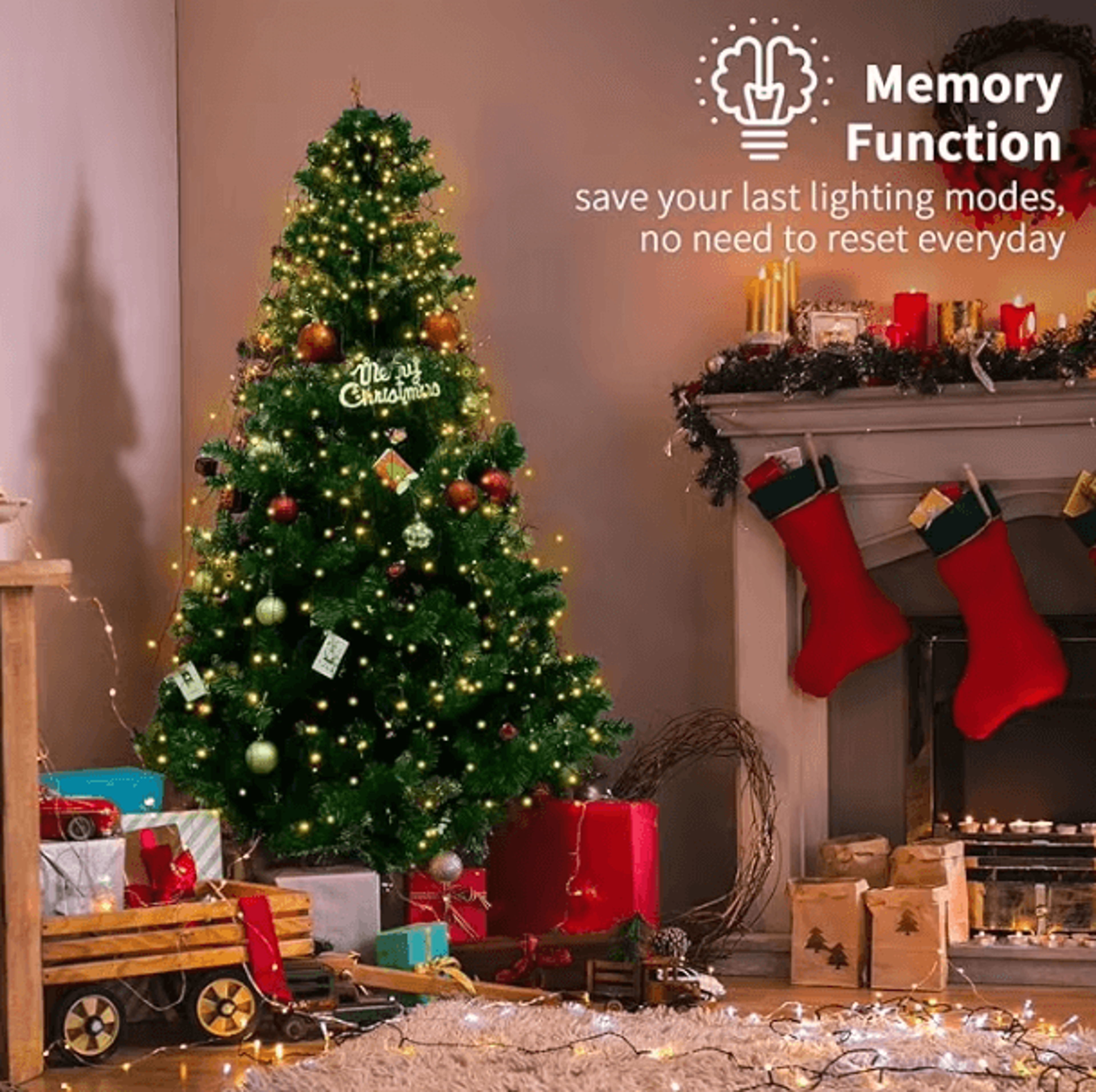 led christmas tree topper waterfall lights – christmas tree topper lights for outdoor trees, patio & holiday decor