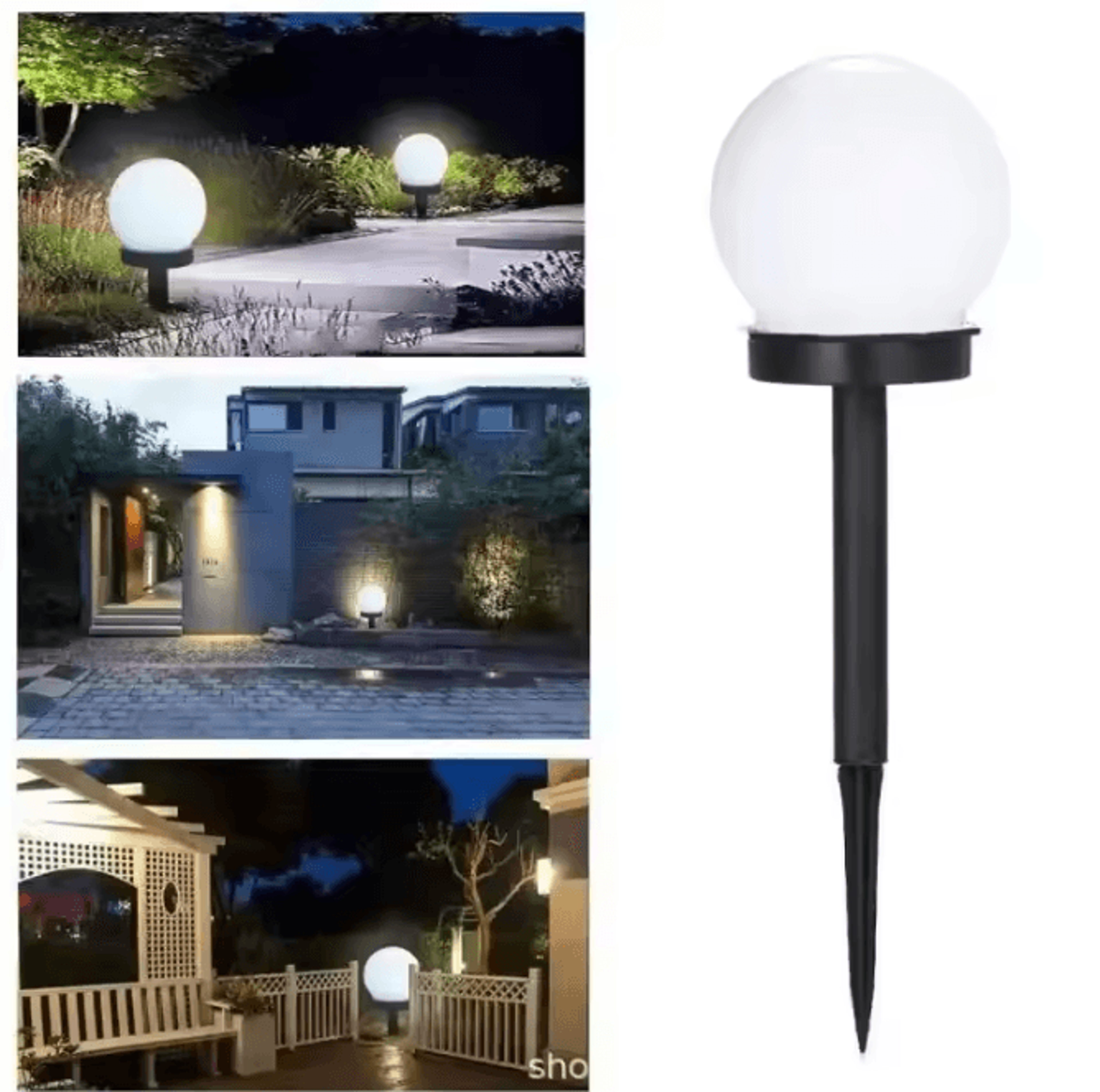 solar led globe garden lights – waterproof solar garden lights for lawn, yard, pathway & landscape lighting