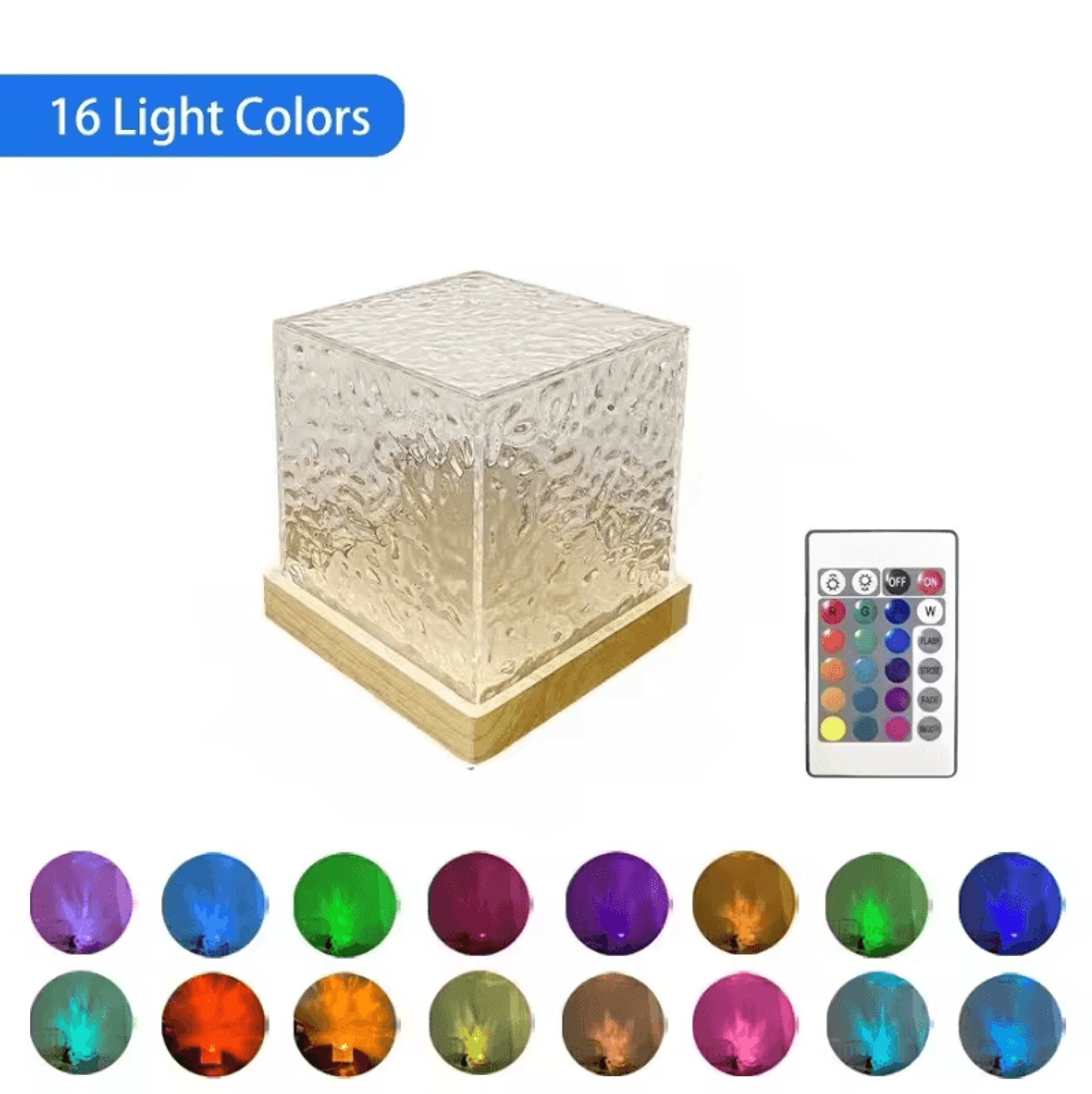 16-color ocean wave projector – ocean wave projector led night light for bedroom, living room & mood lighting