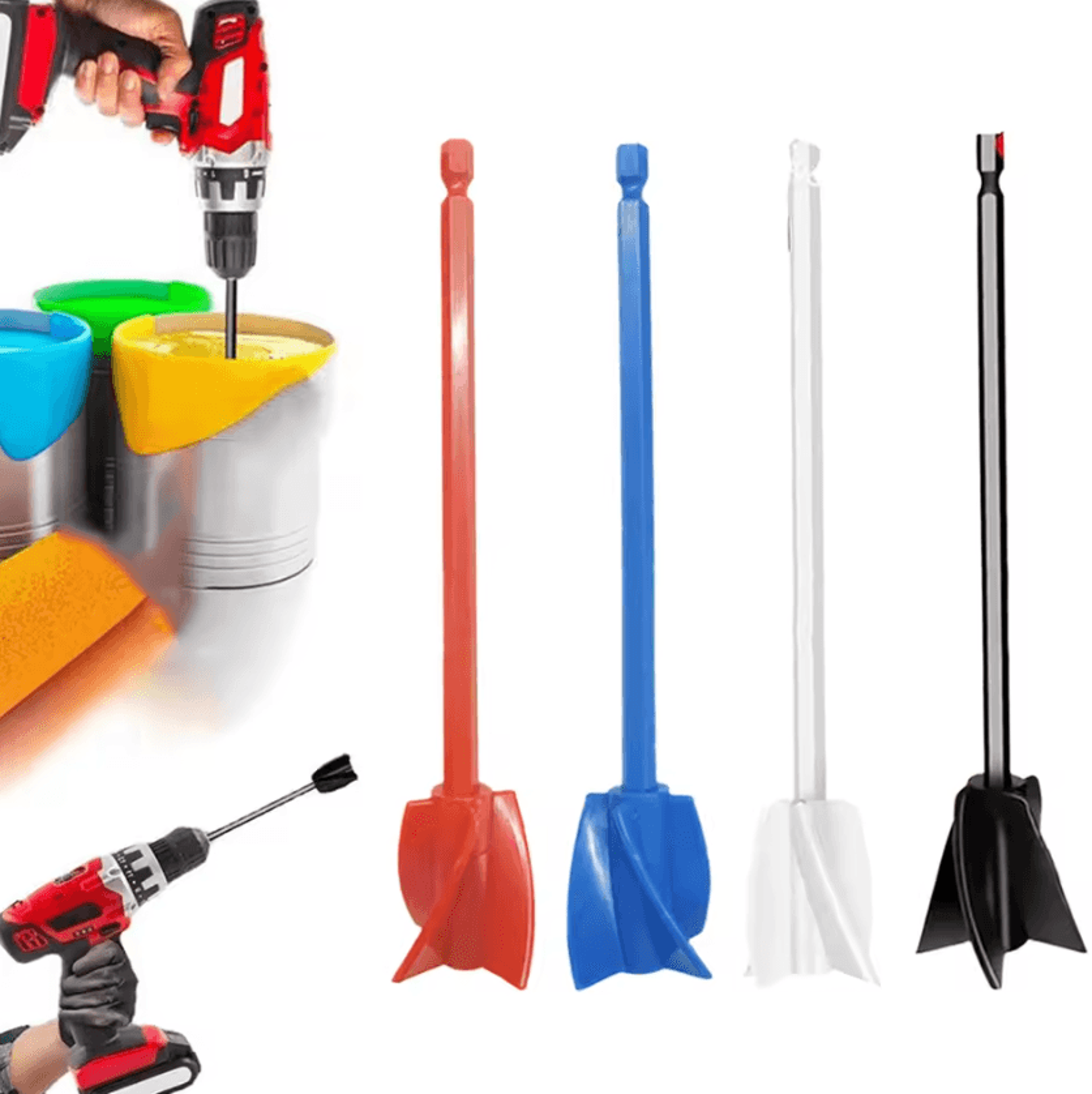epoxy resin mixer drill attachment – epoxy resin mixer paddle for paint, resin, epoxy & liquid mixing