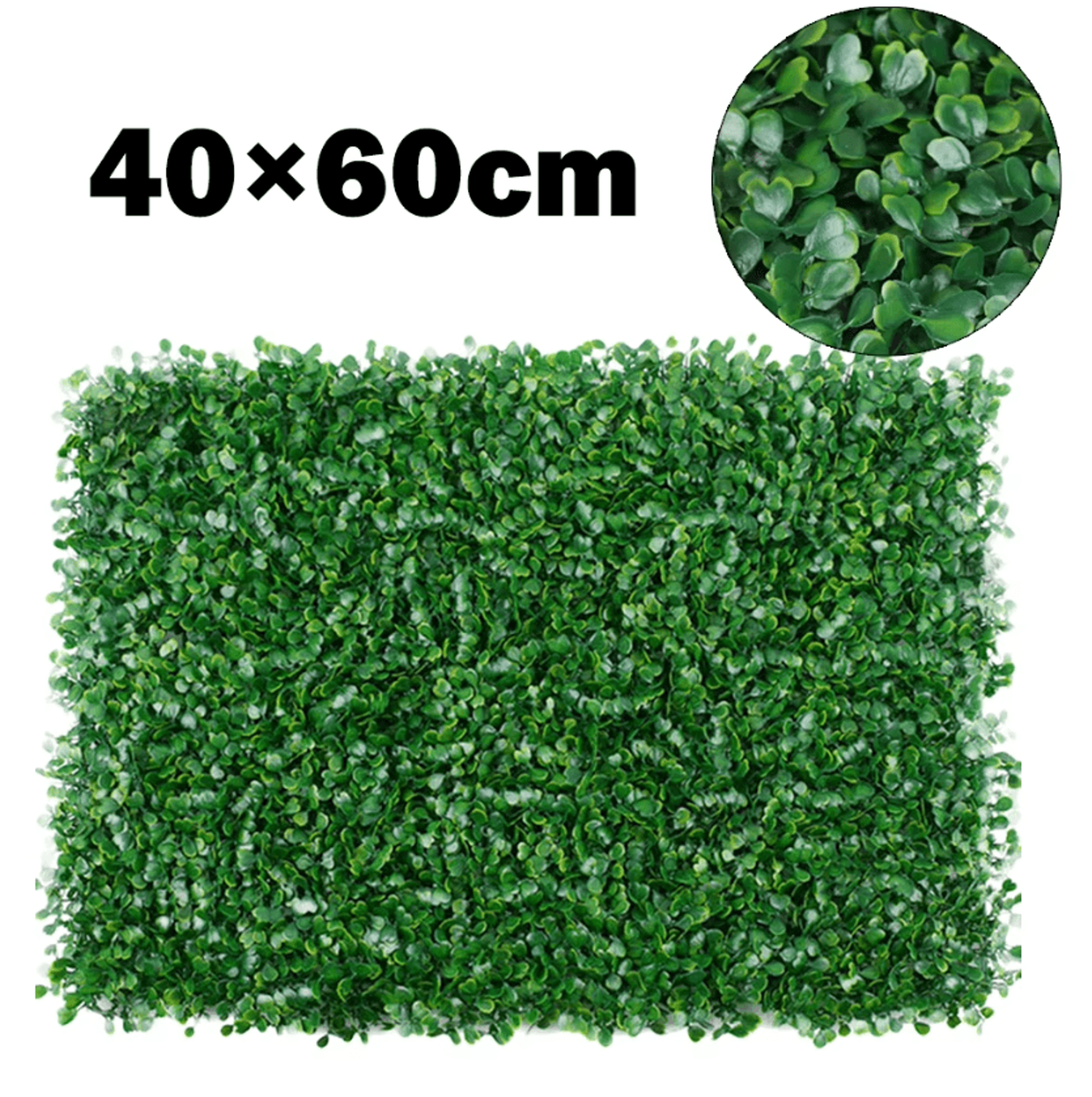 40 60 cm artificial plant wall panel – artificial plant wall greenery hedge mat for garden, fence & home decor