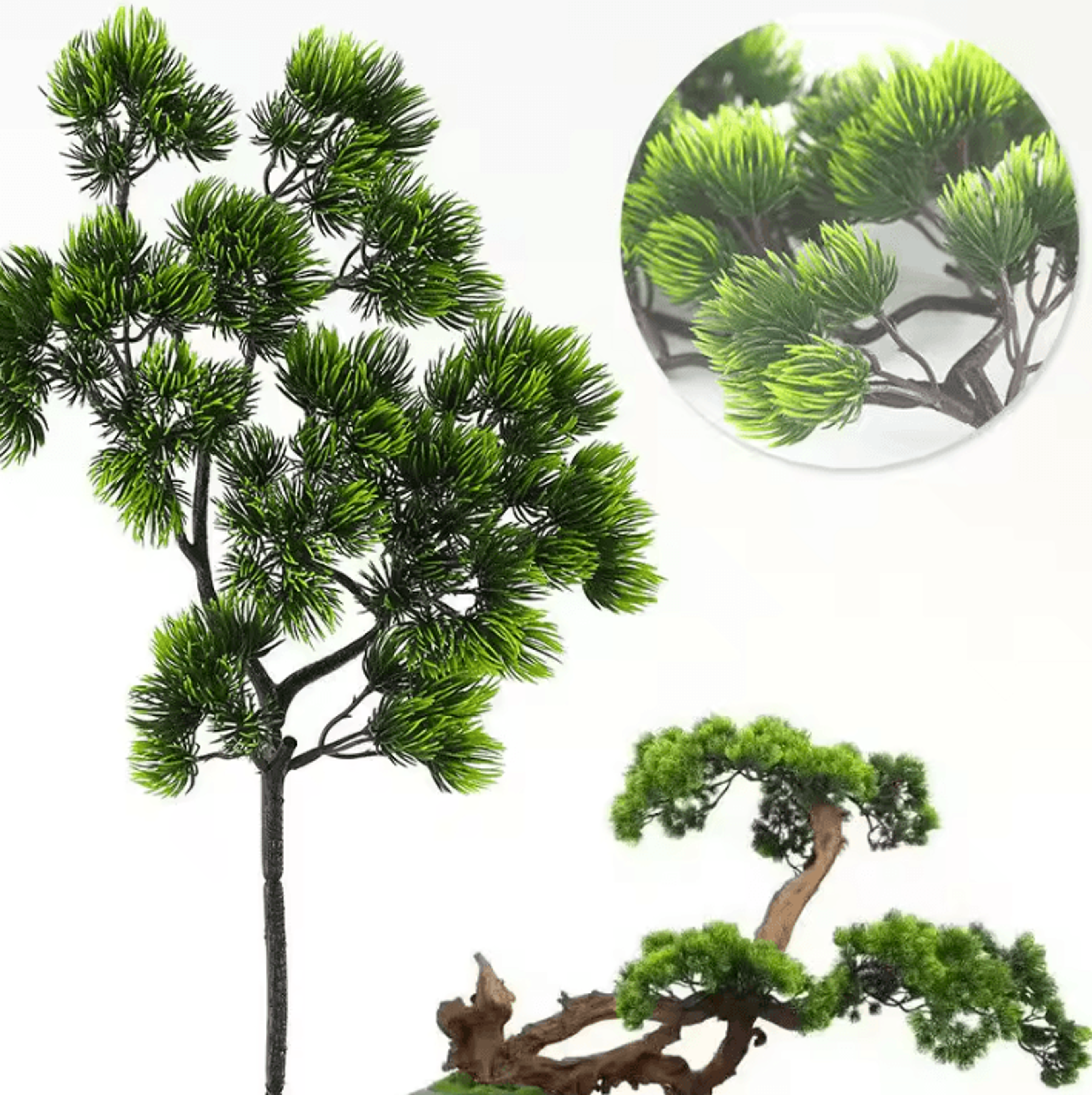 42cm artificial pine branch – artificial pine branch faux greenery stem for floral arrangements, wreaths & home decor