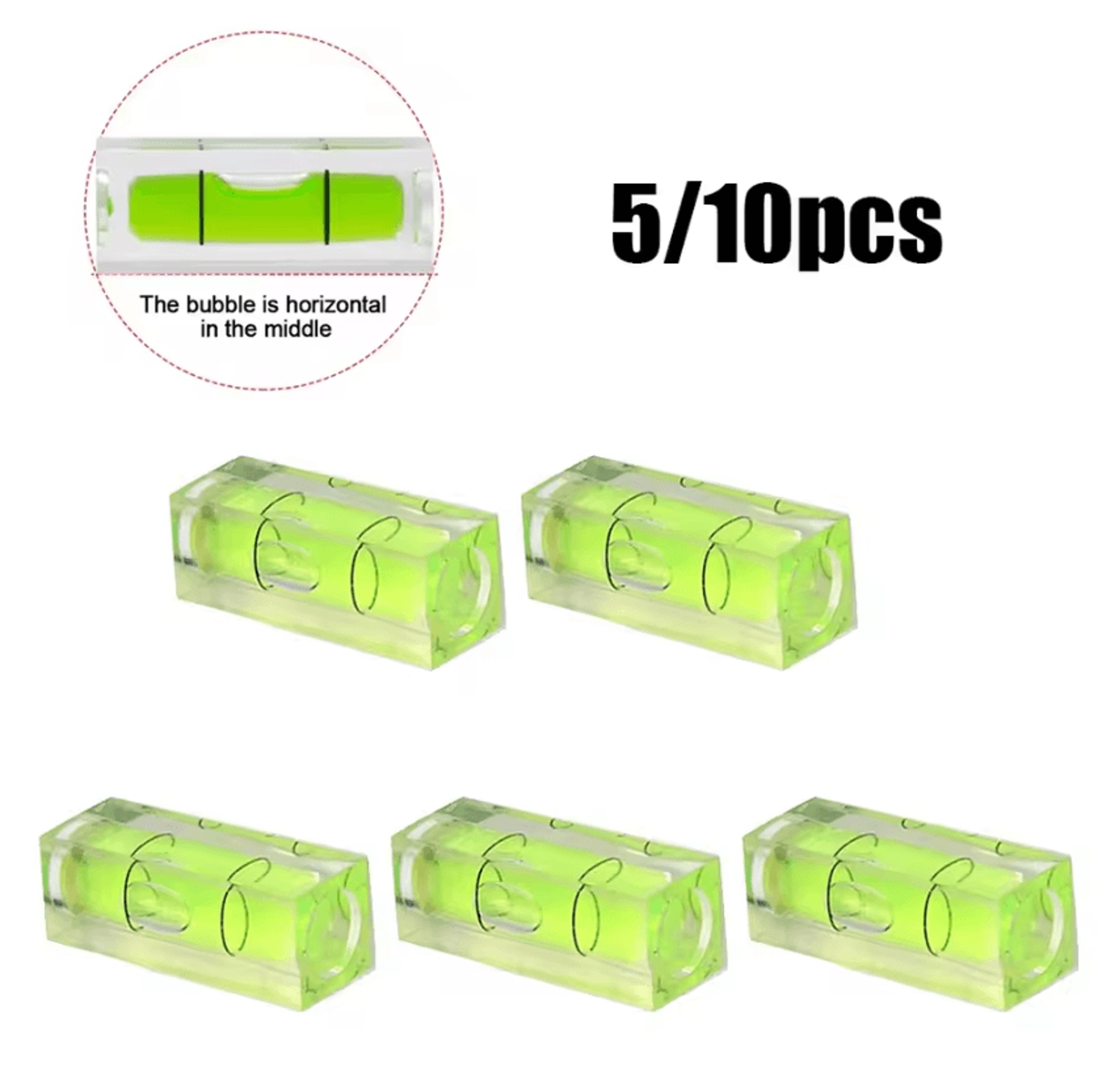 5/10-piece mini spirit bubble level set – mini spirit level precision square bubble level for measuring & alignment