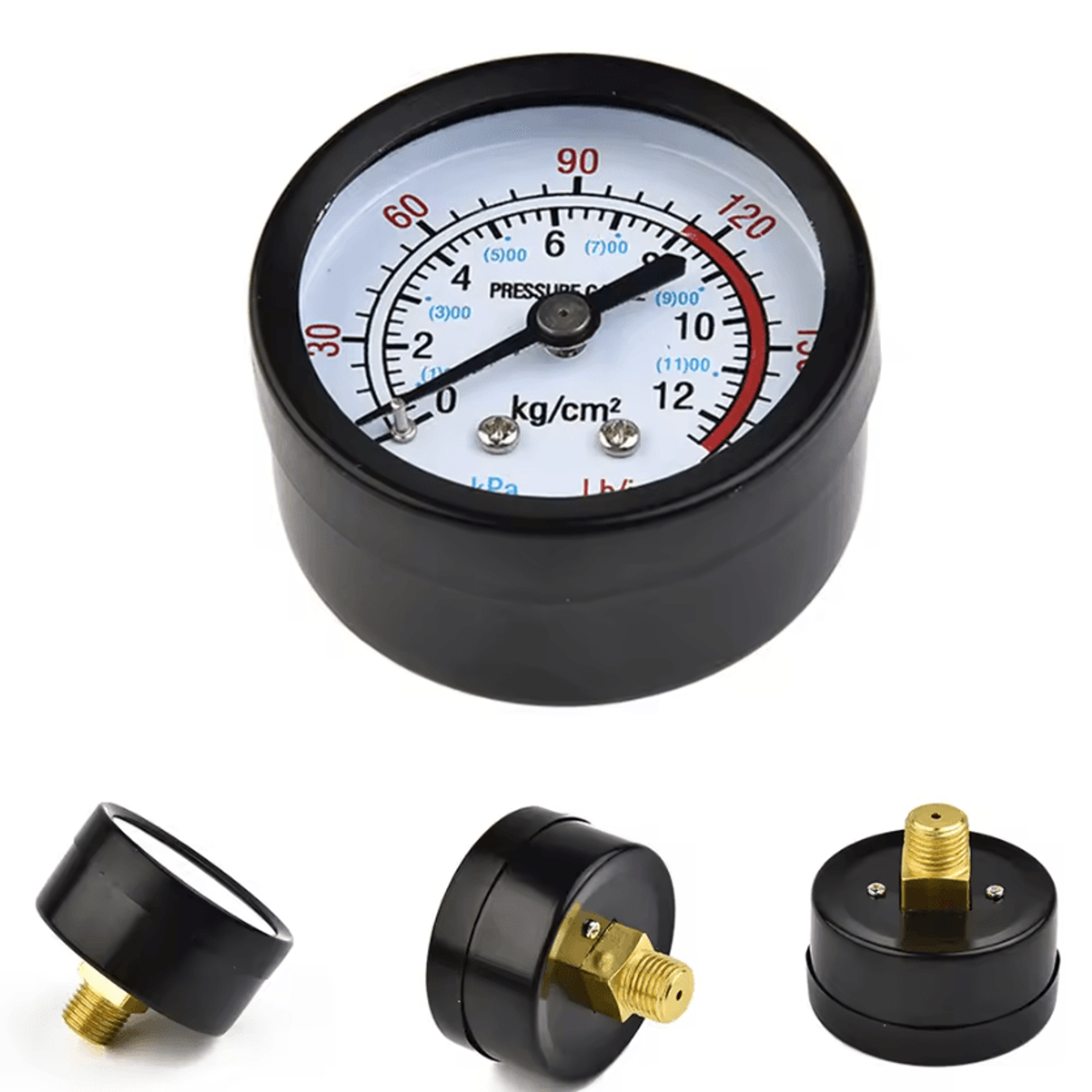 air compressor pressure gauge 0–180 psi 1/4 bsp thread manometer