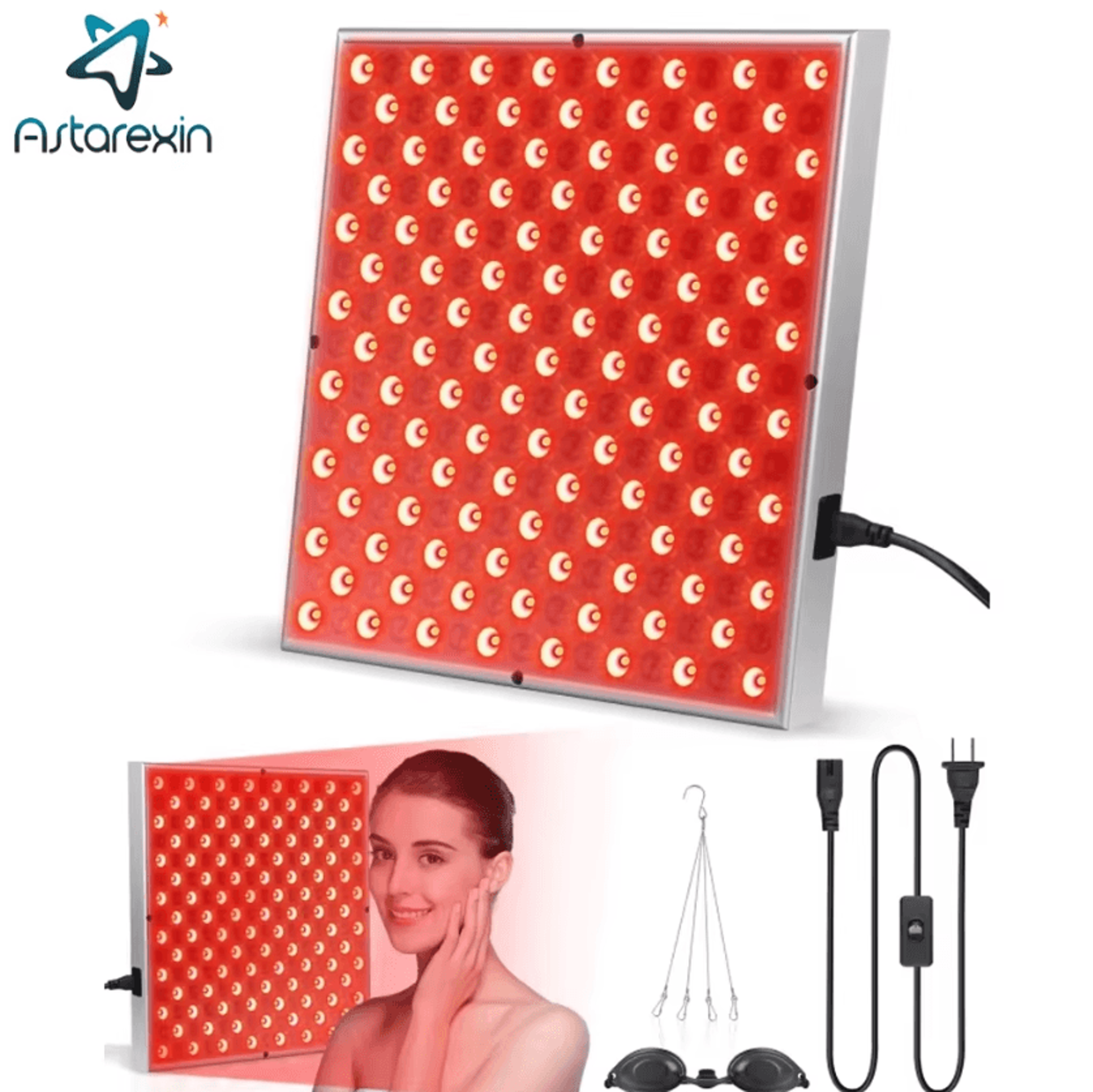 225 led red light therapy panel for face and body wellness
