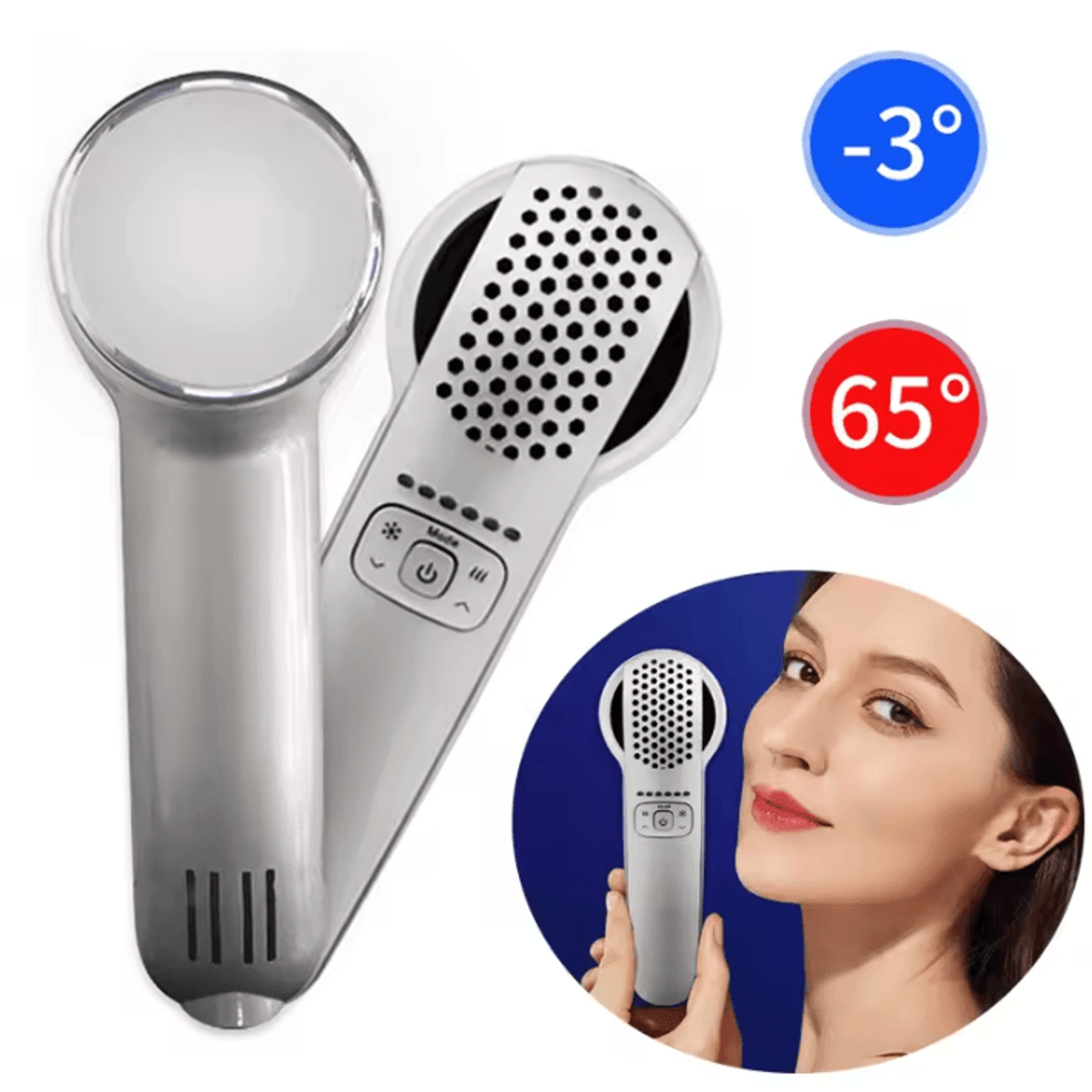 hot and cold facial massager for skin care and beauty treatments