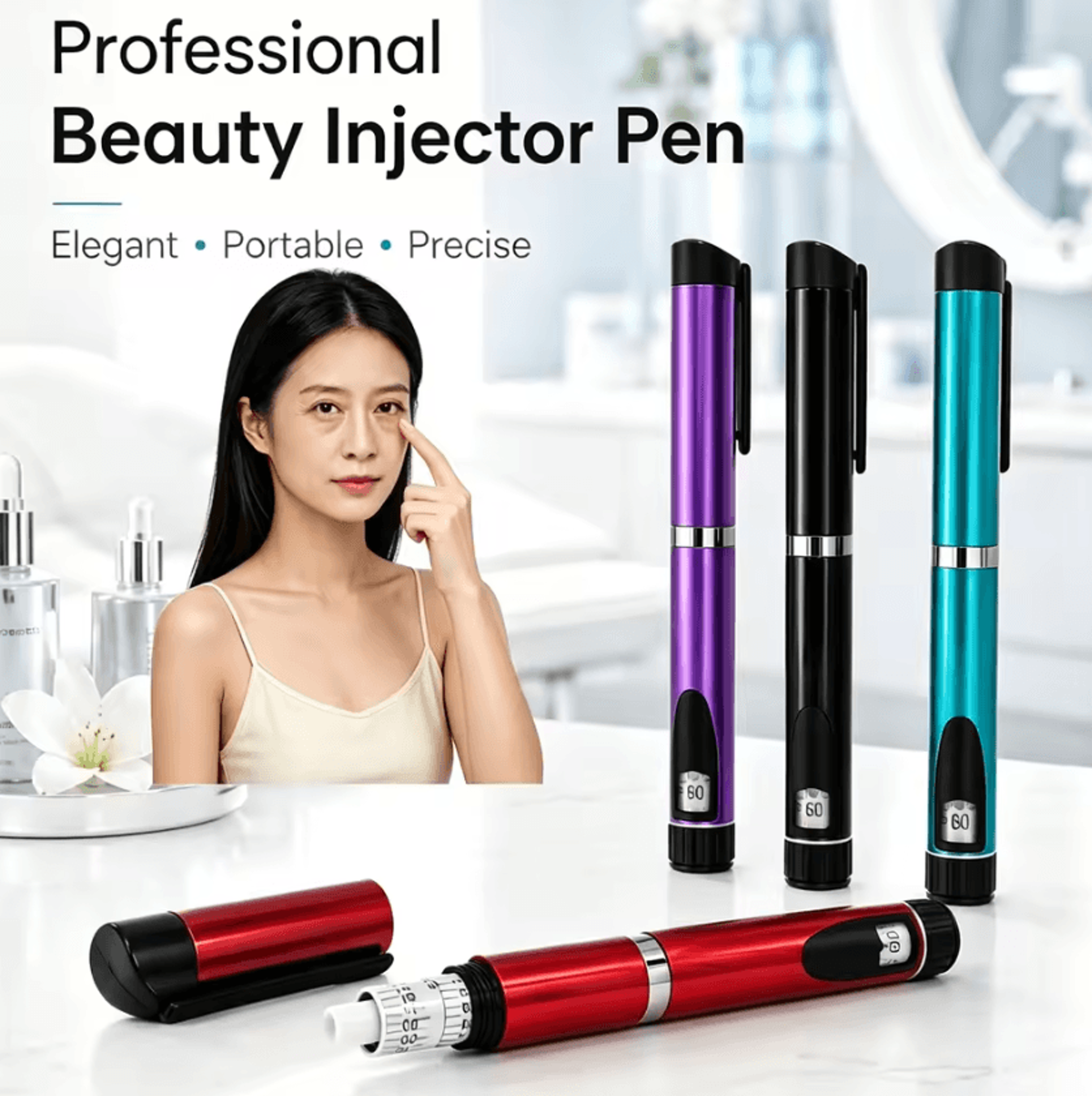 magic beauty pen reusable skin care applicator for precision facial treatment