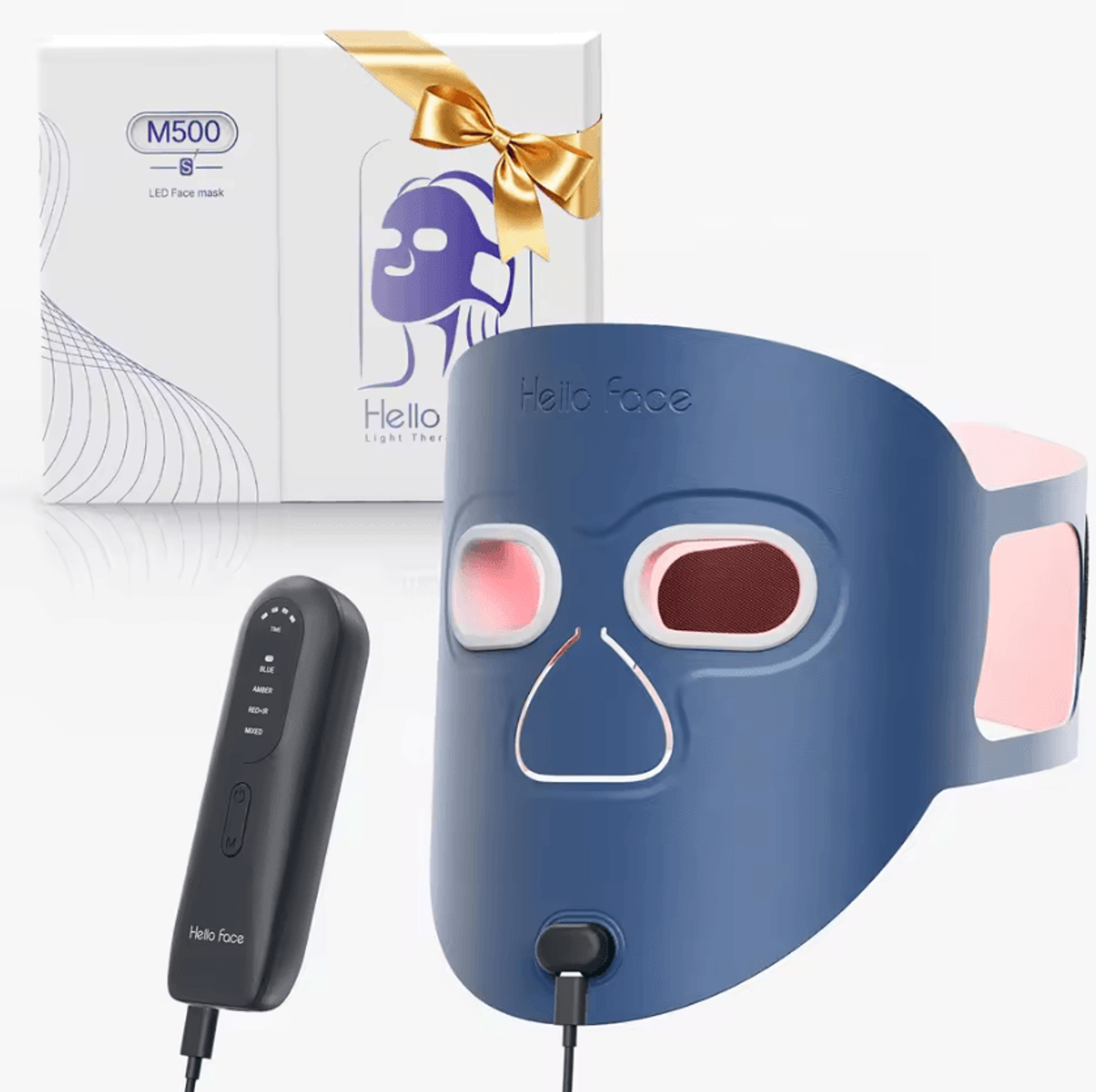 wireless red light therapy face mask 510k near infrared led facial mask for home skincare