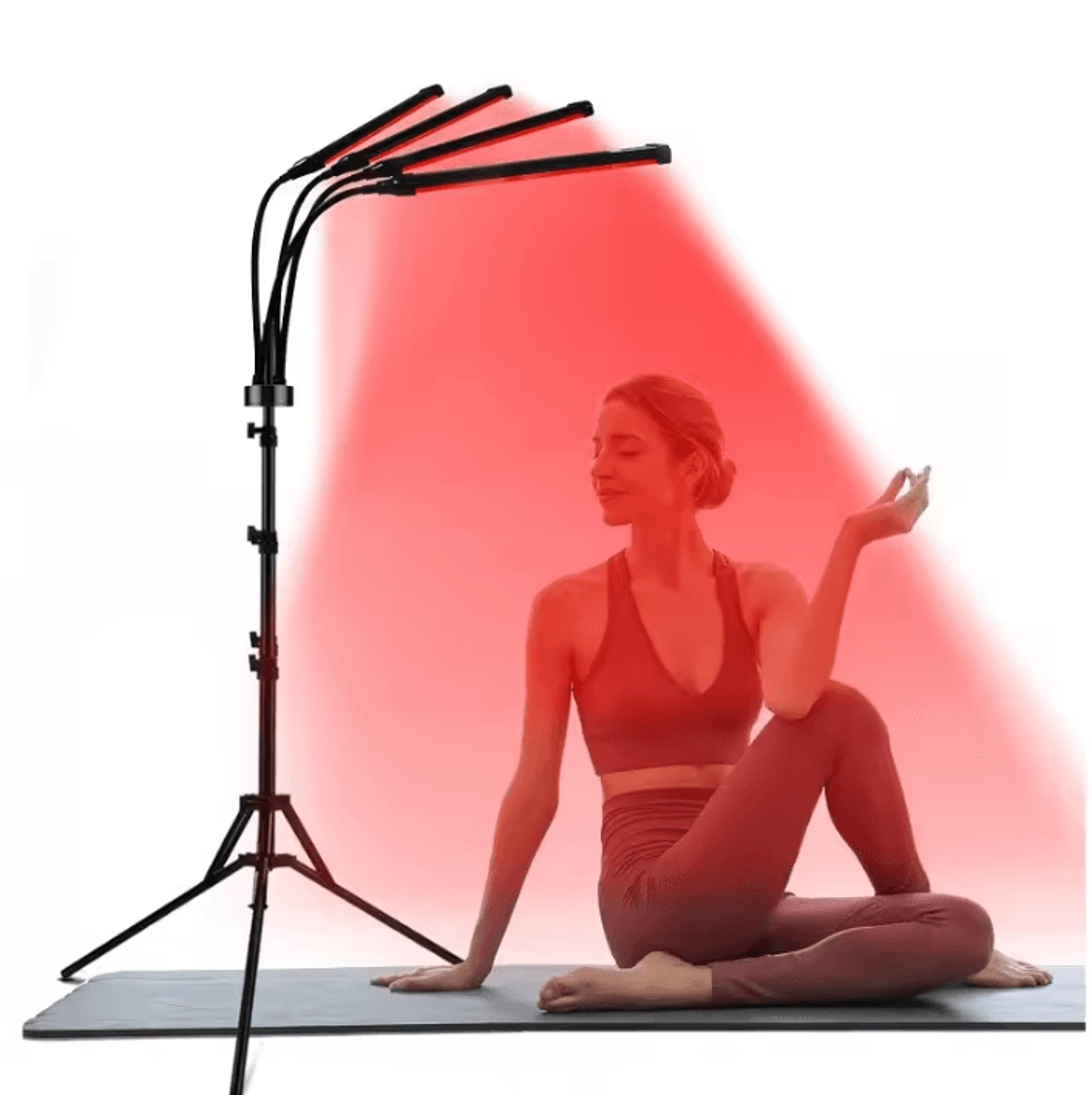 30w red light therapy lamp with stand 660nm and 850nm near infrared led light device