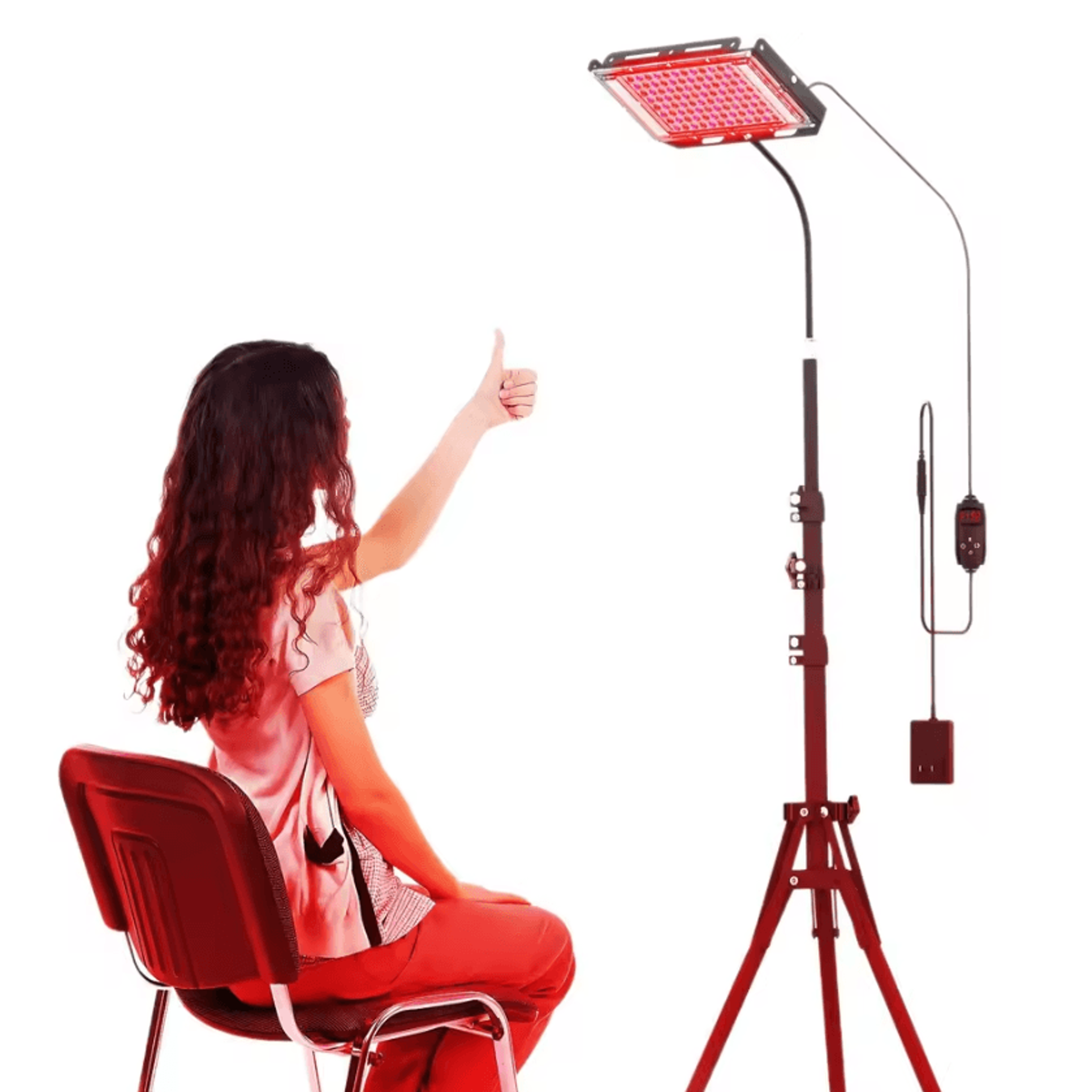 3 in 1 red light therapy panel 660nm and 850nm infrared light lamp with adjustable stand