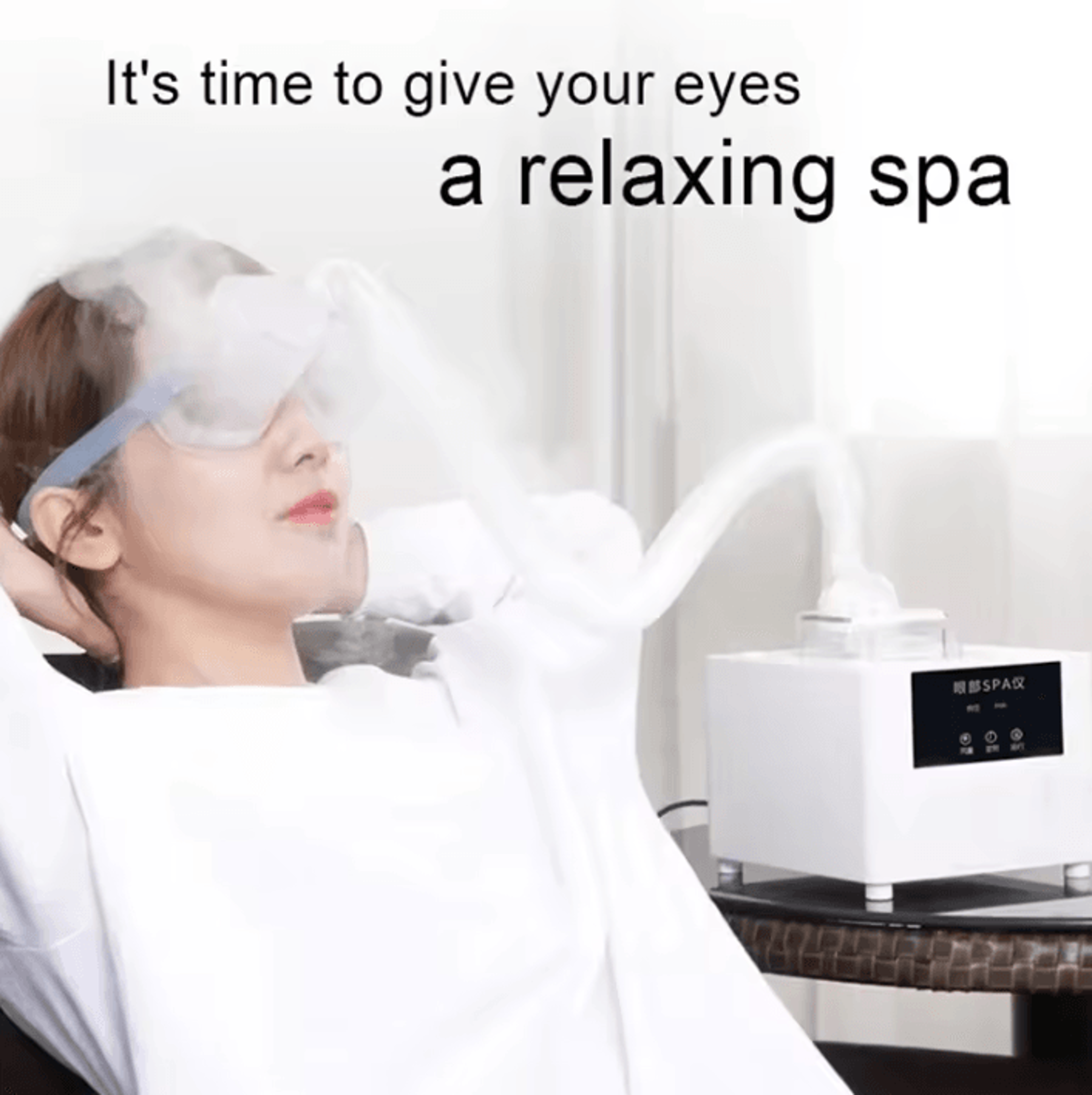 portable hot and cold eye steamer nano mist eye spa device for dry eye care