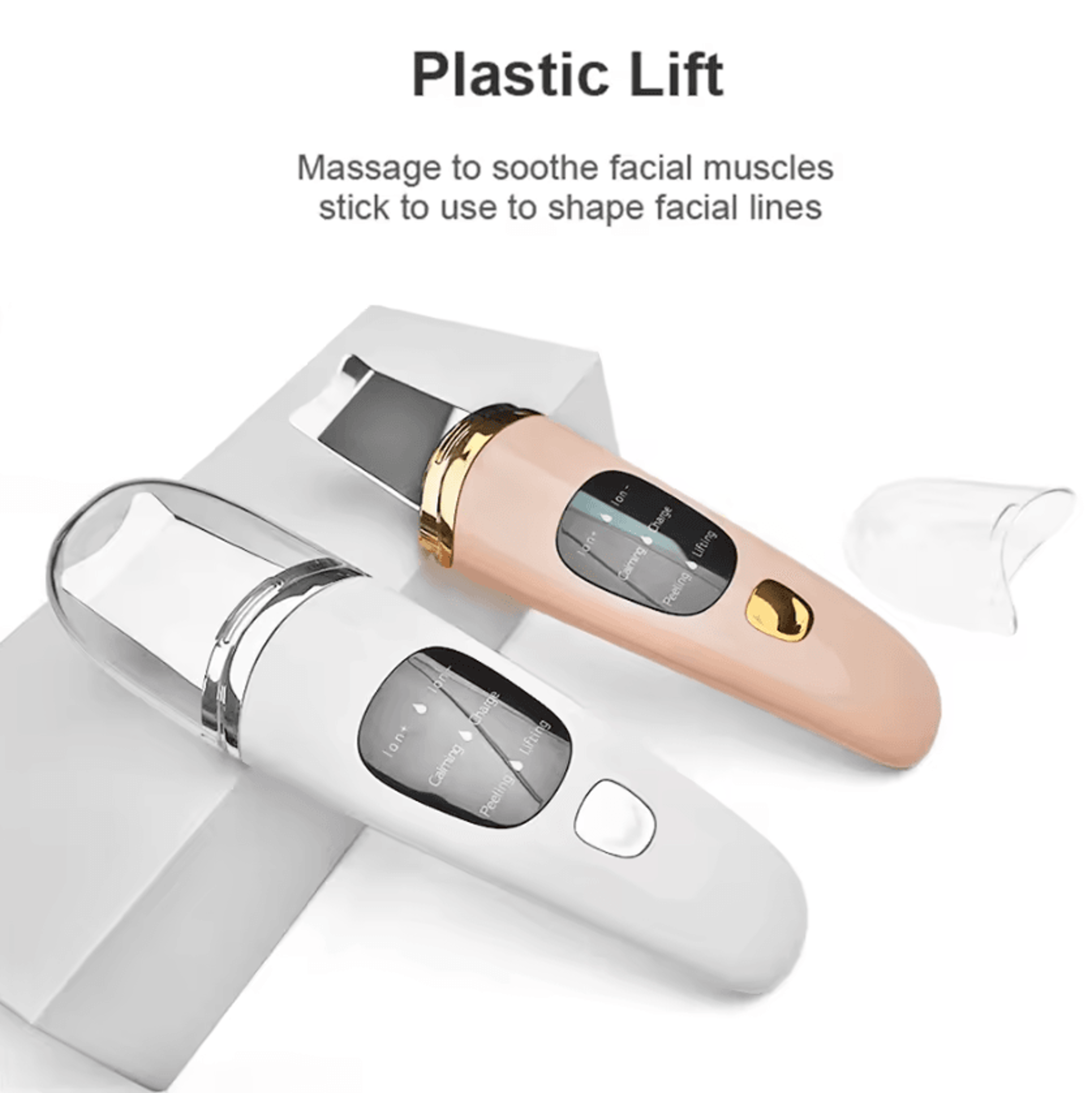 ultrasonic skin scrubber face spatula pore cleanser and facial cleansing tool