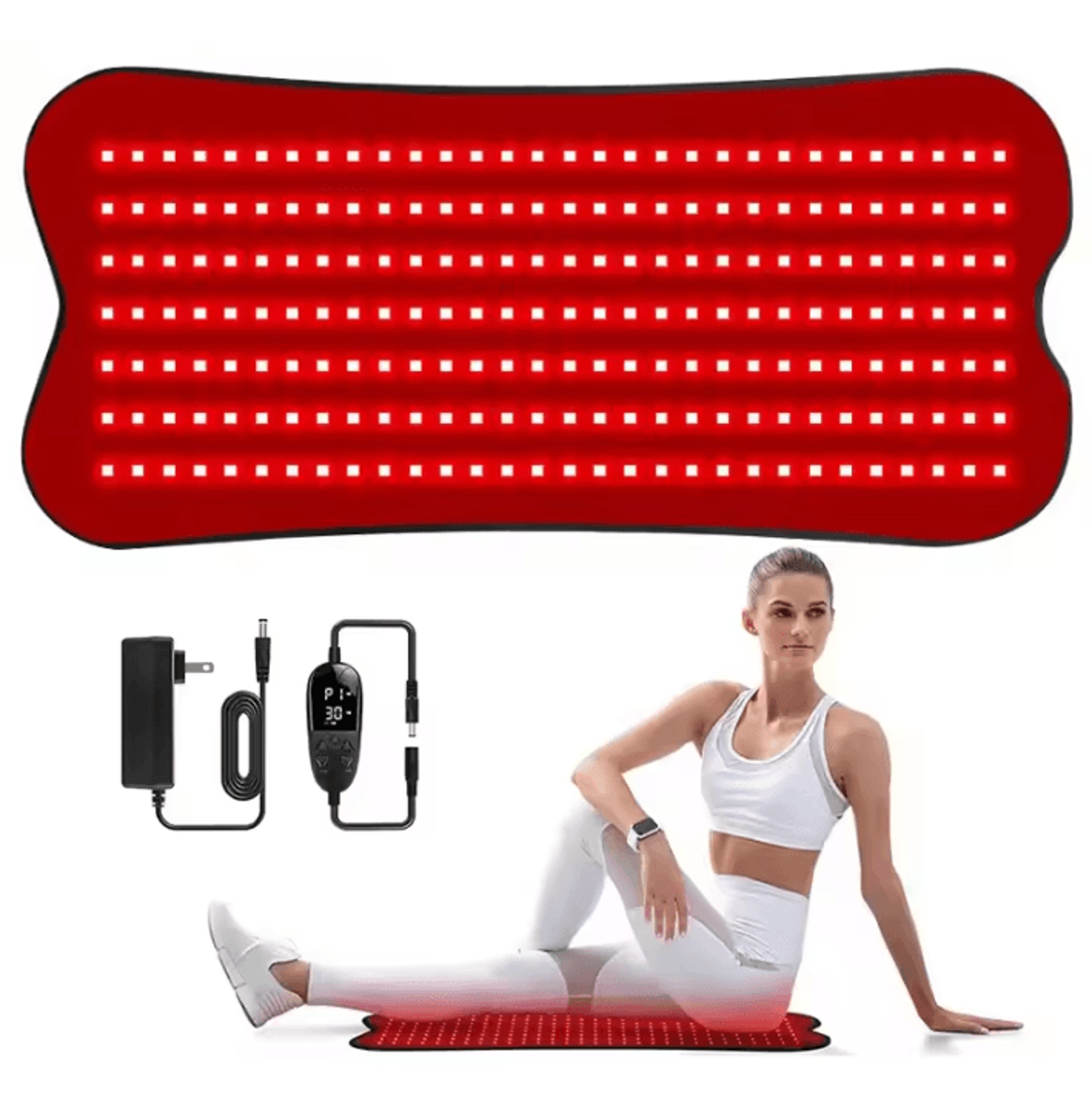 210 led red light therapy pad 660nm 850nm infrared wrap for face and body
