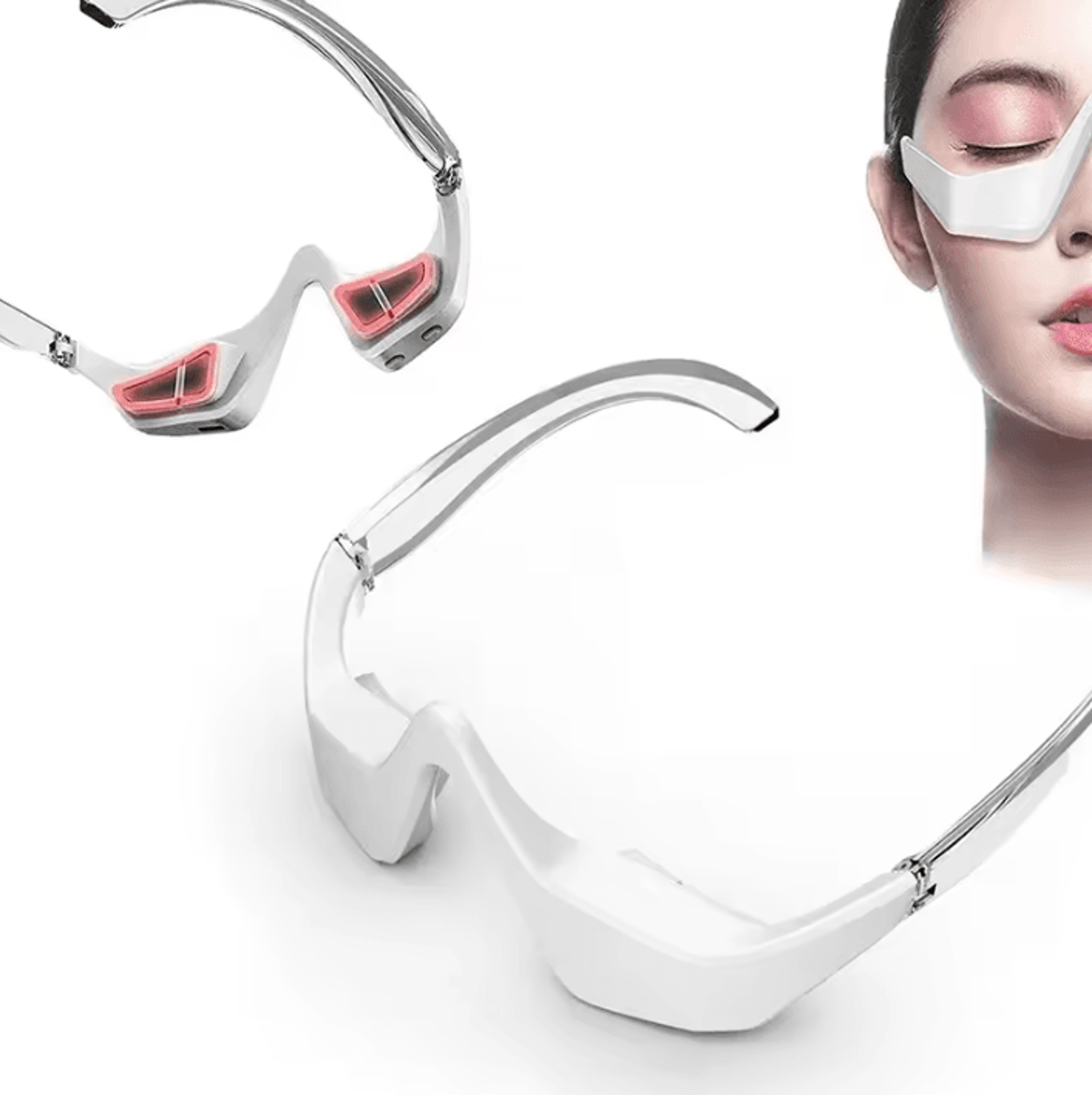 3d red light ems eye massager glasses for eye care and relaxation