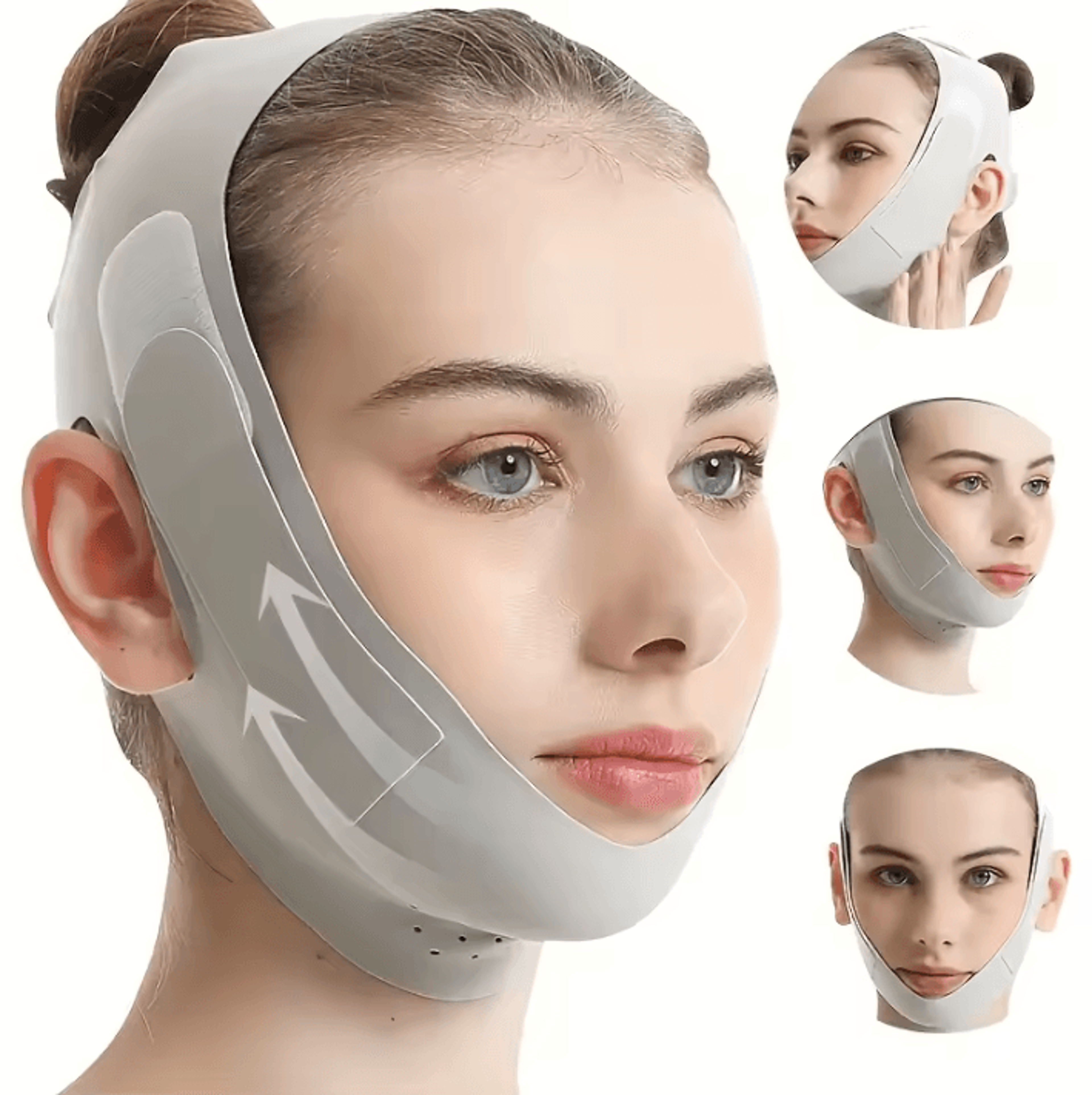 graphene v-shape face lift band for jawline sculpting