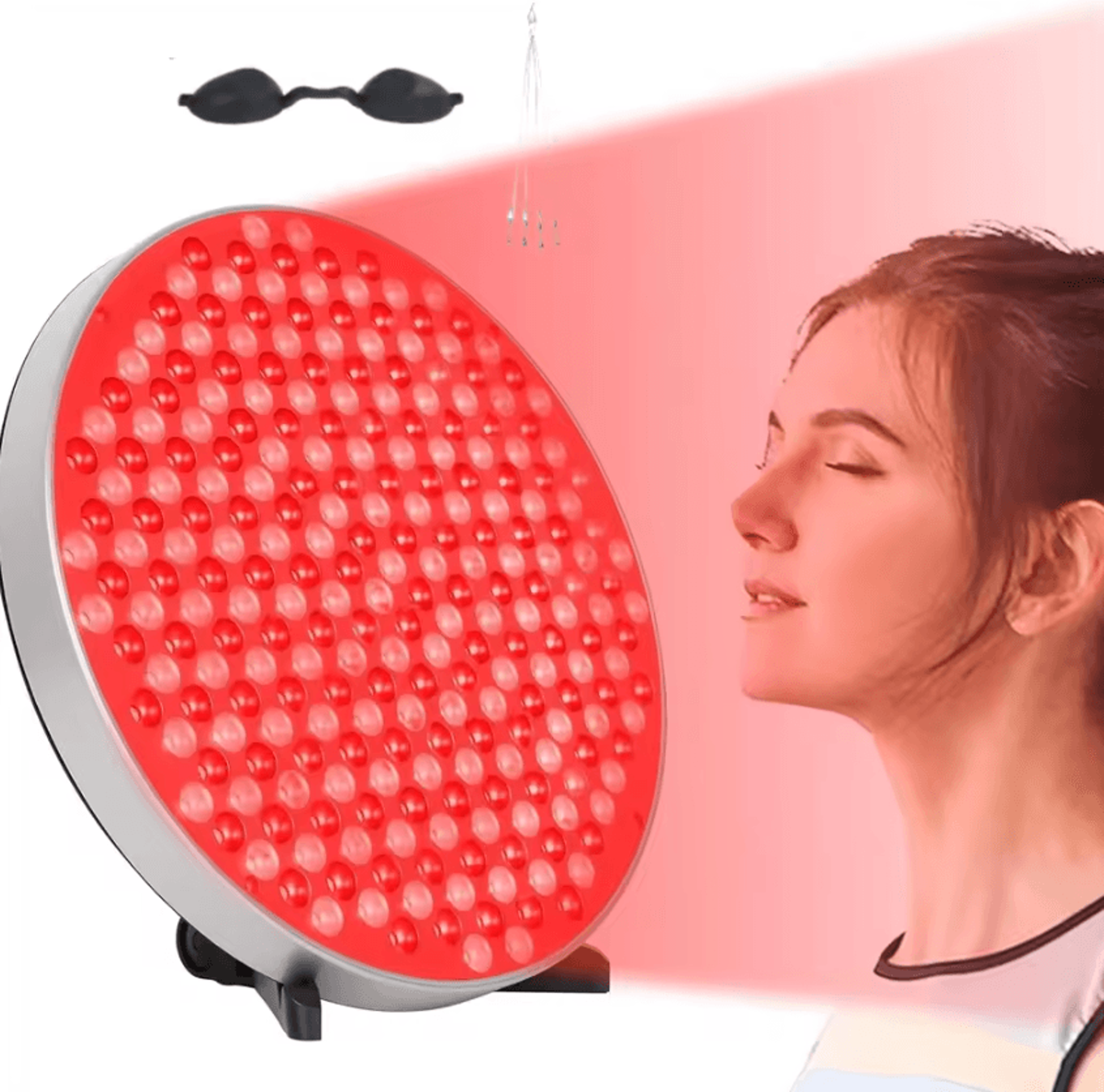 red light therapy led panel with stand 660nm and 850nm near infrared light
