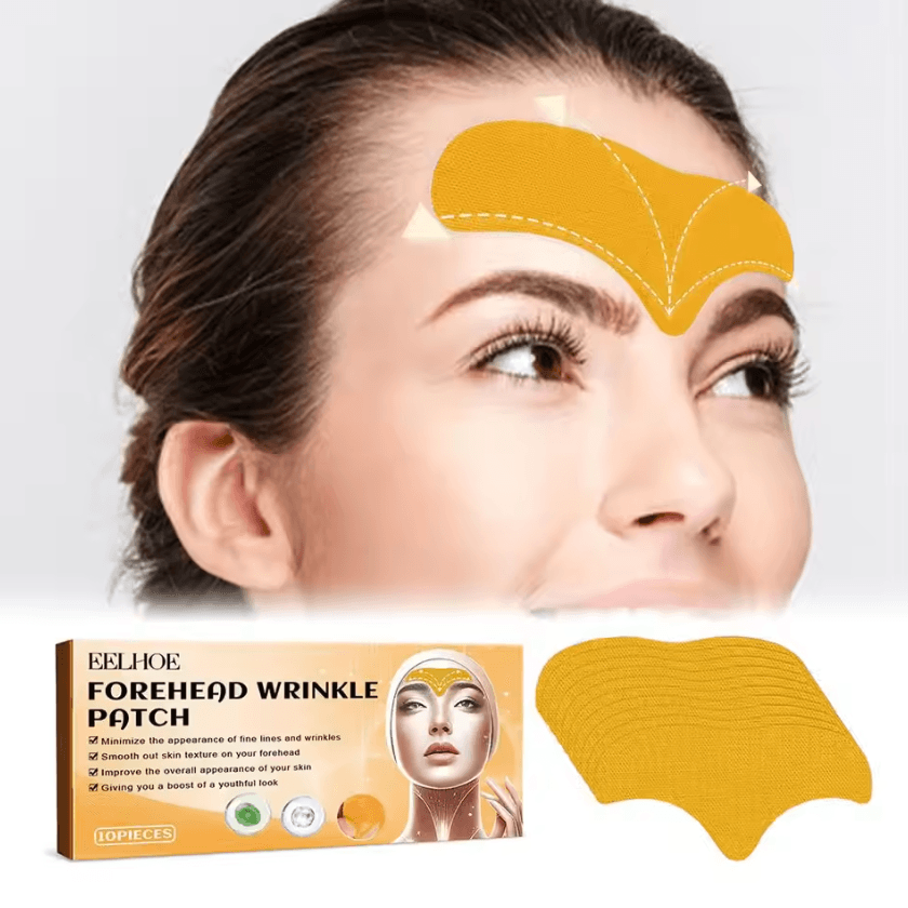 collagen forehead wrinkle patches for smoother-looking skin