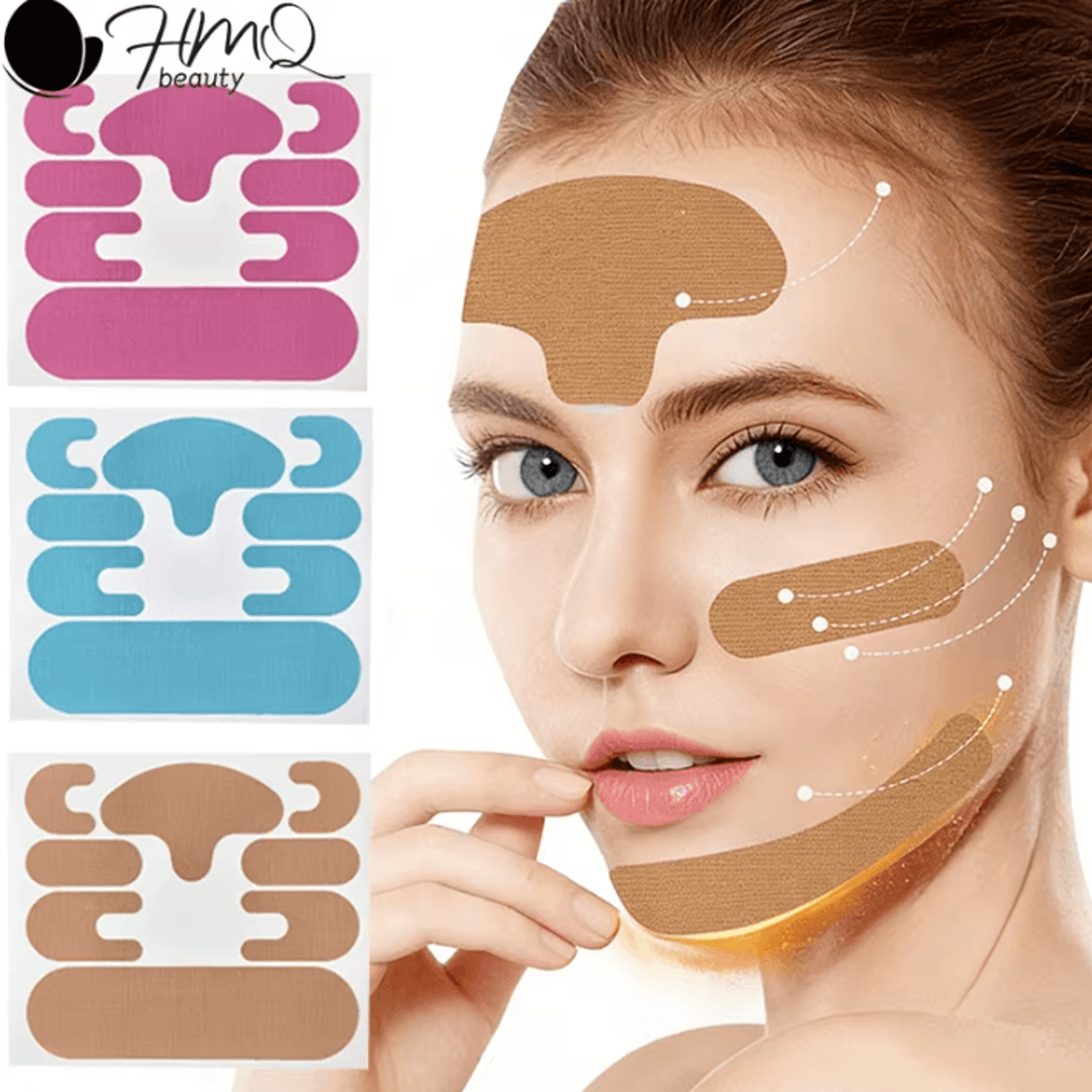 32 piece reusable silicone anti wrinkle face patches for face neck and hands