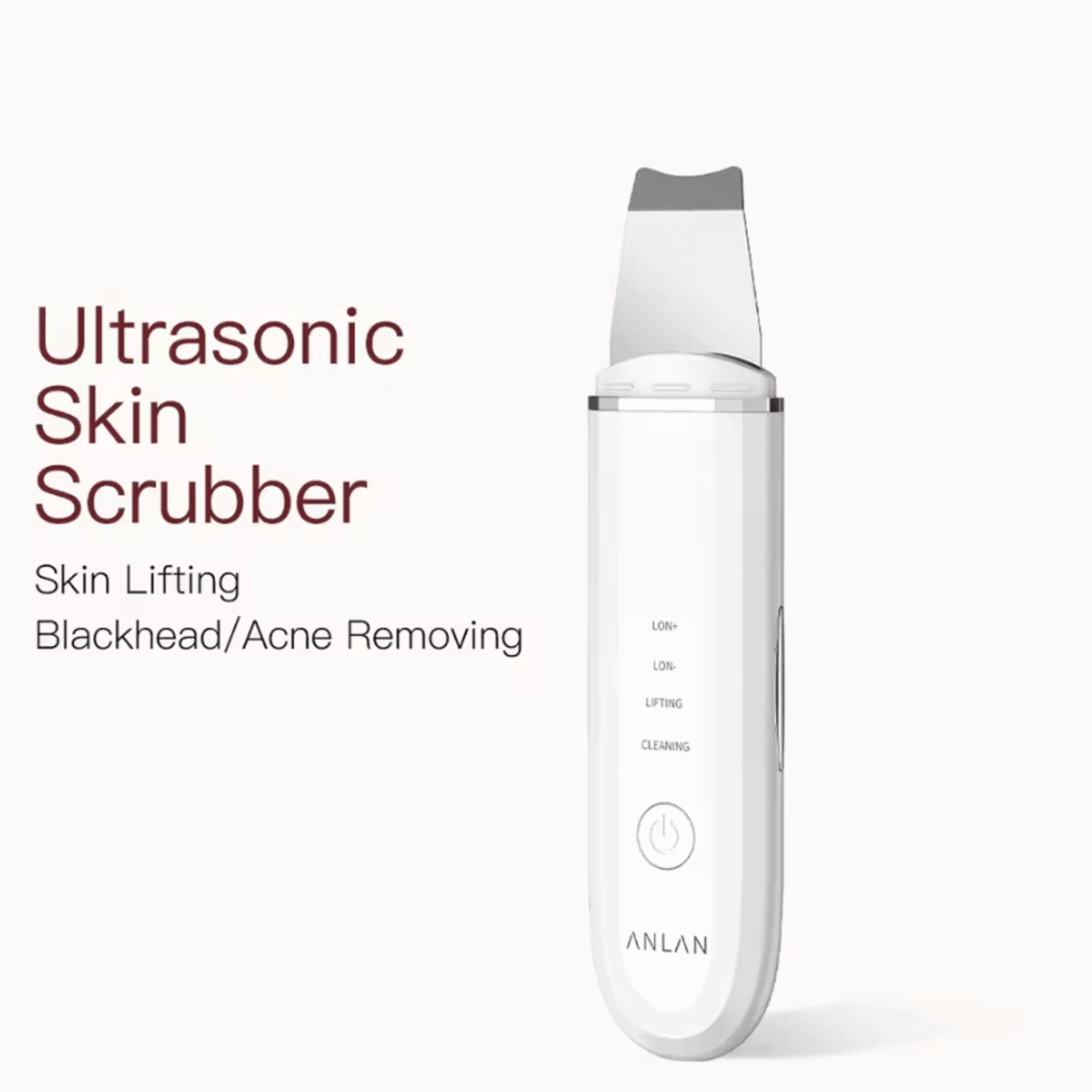 anlan ultrasonic skin scrubber deep pore facial cleansing device