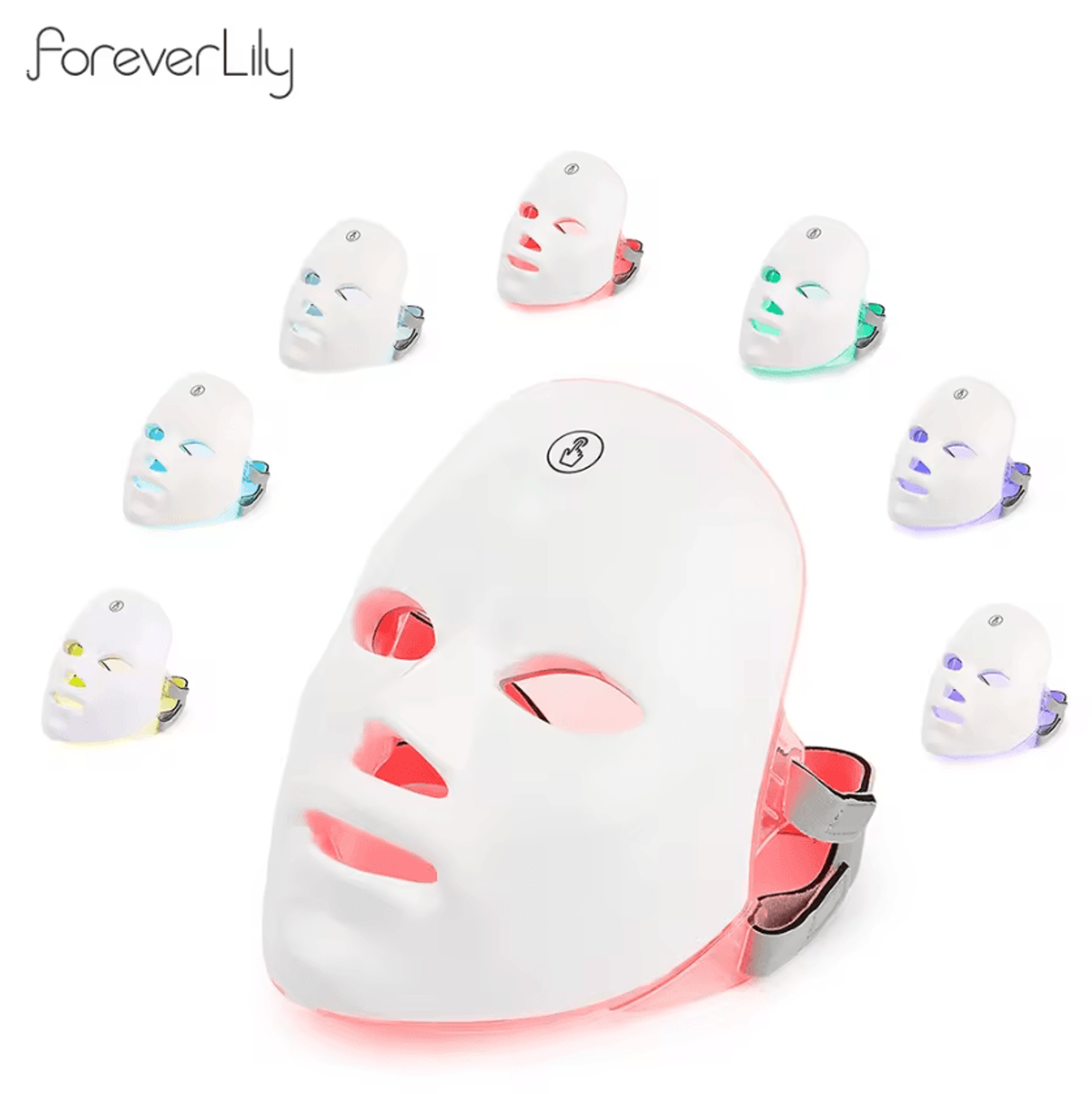 7 color led photon facial mask wireless light therapy skin care device