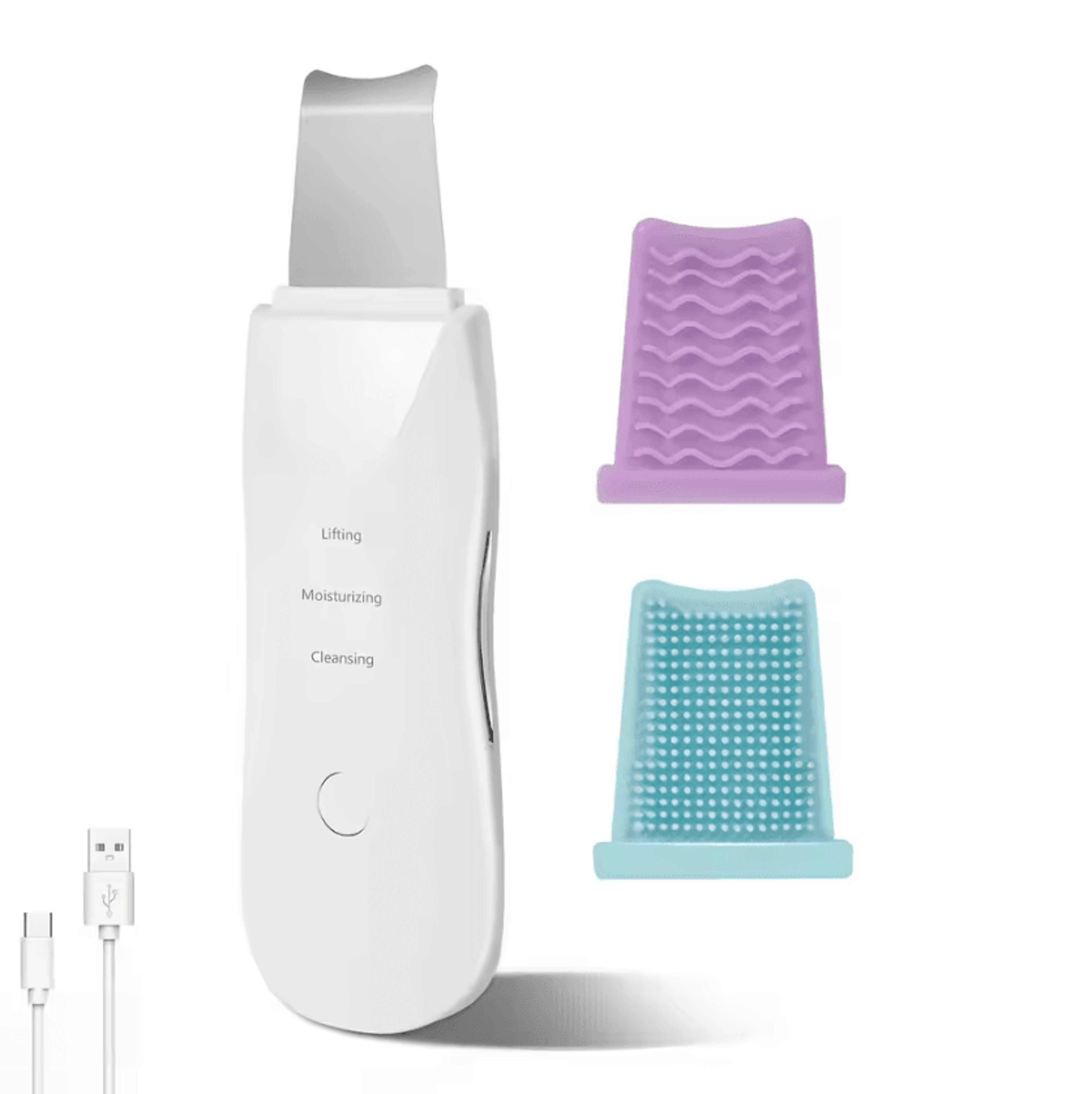 deep vibration skin scrubber facial spatula blackhead remover and deep pore cleaner