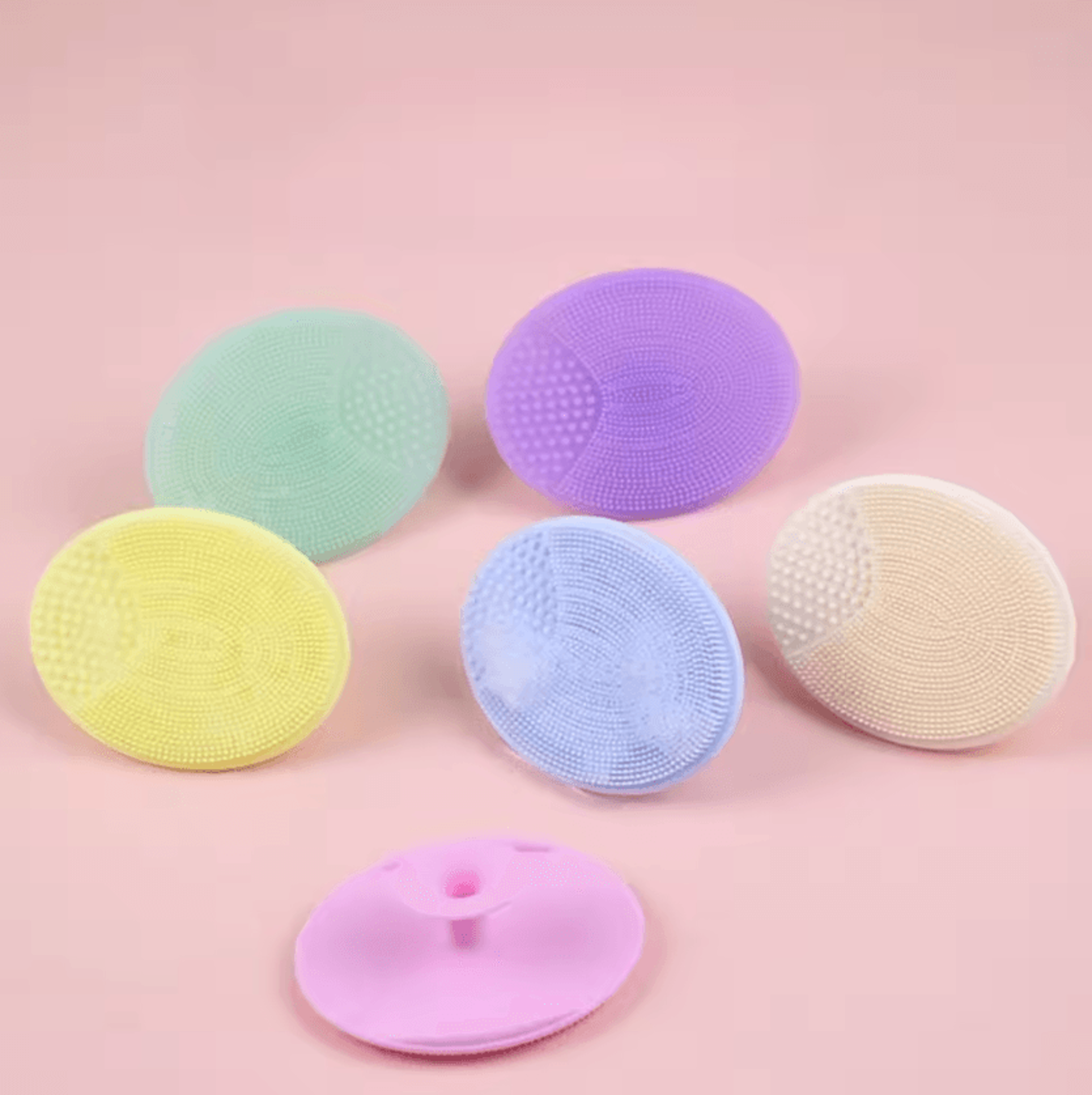 soft silicone facial cleansing brush manual face scrubber and massage exfoliator