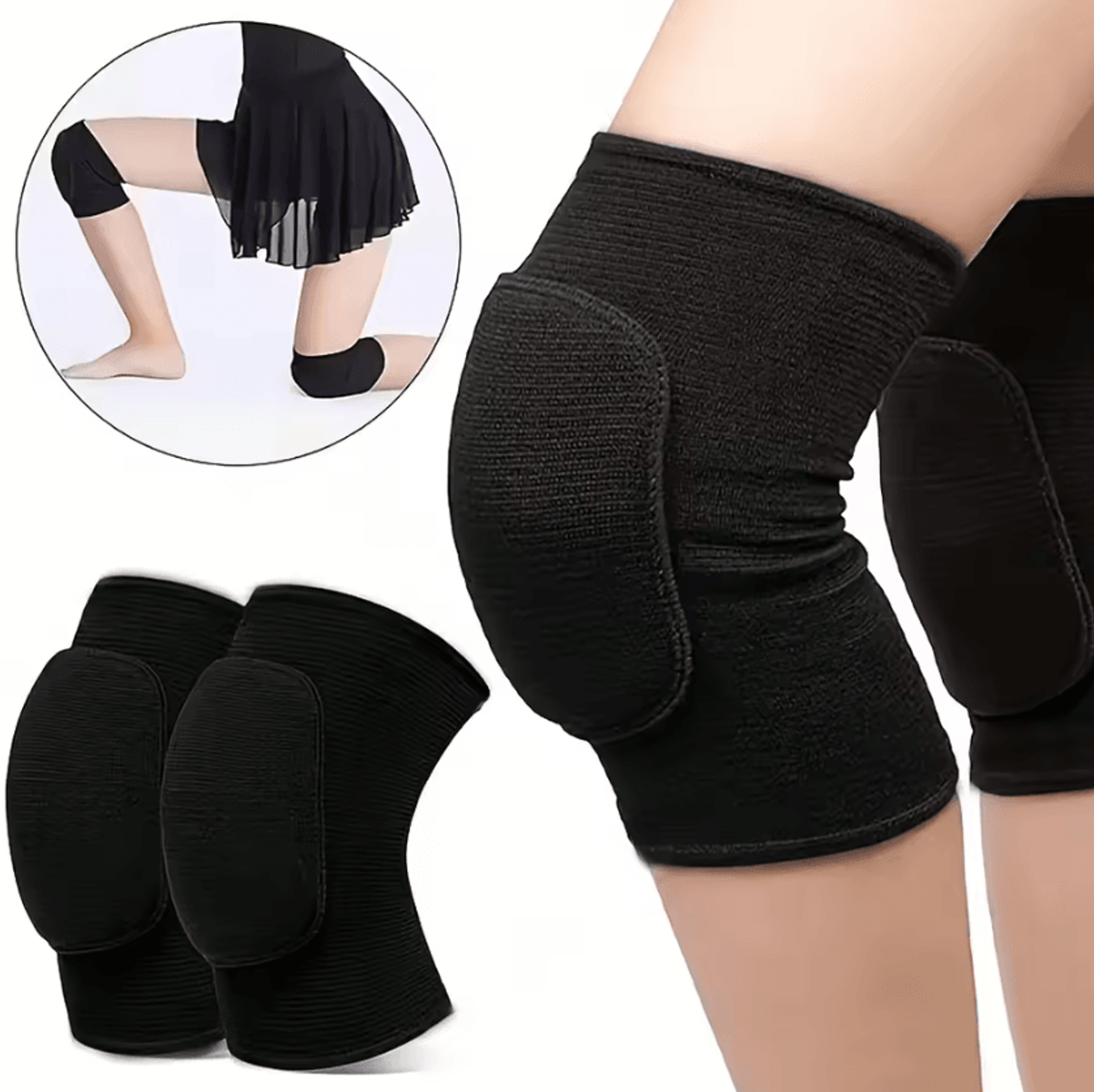 2 pack protective sponge knee pads for volleyball dance and fitness