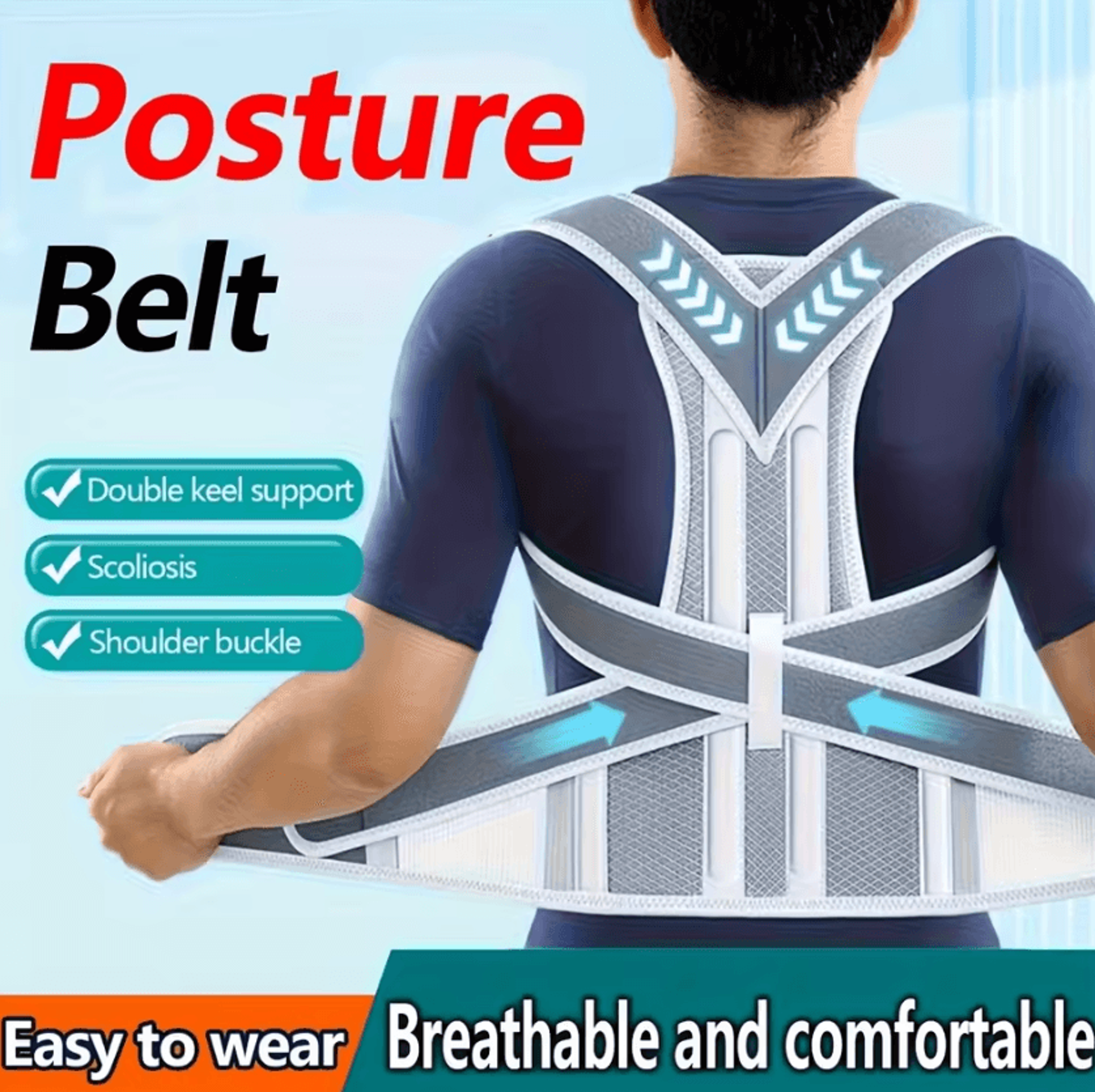 universal back posture corrector adjustable back support belt for men and women