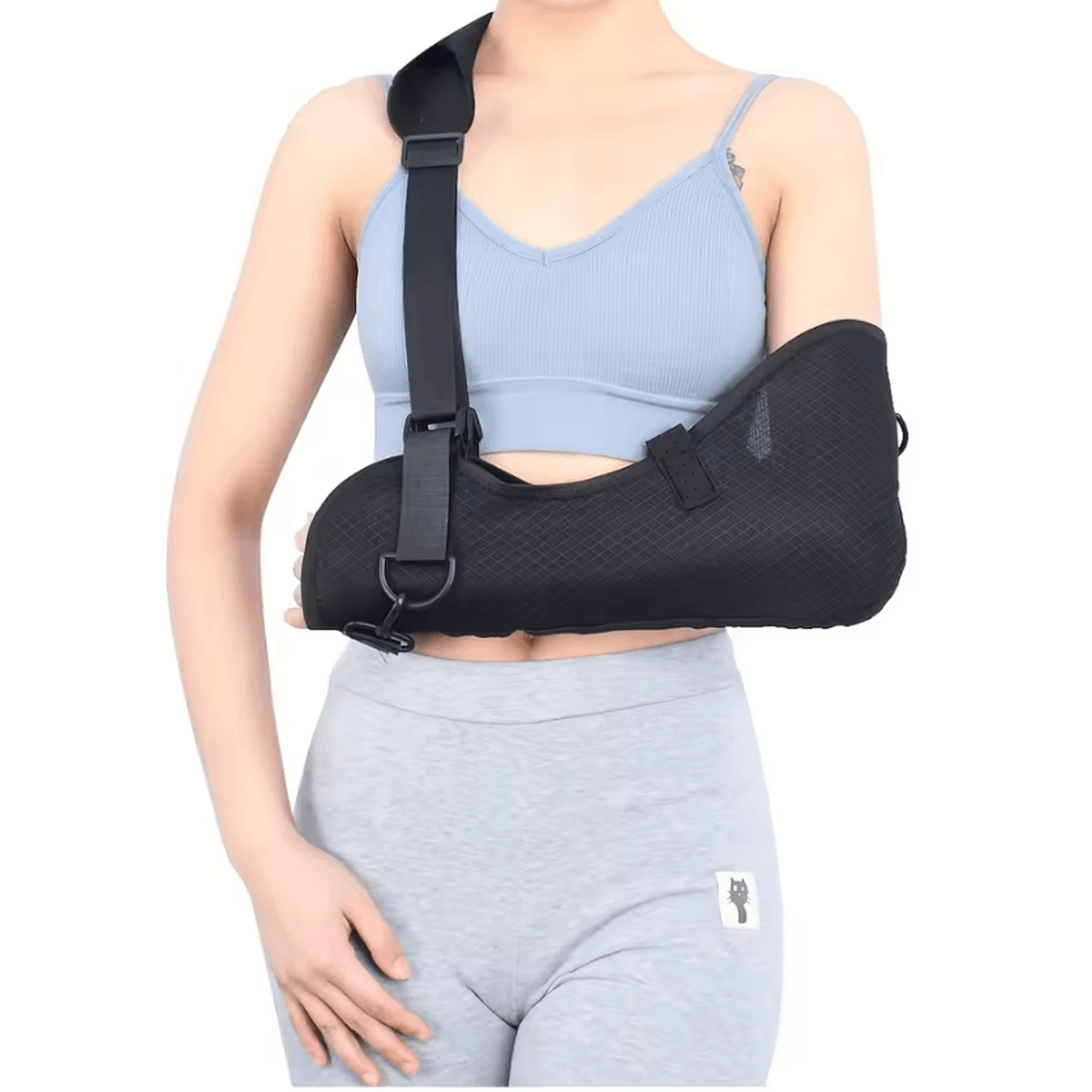 adjustable shoulder sling with breathable mesh arm support for everyday comfort