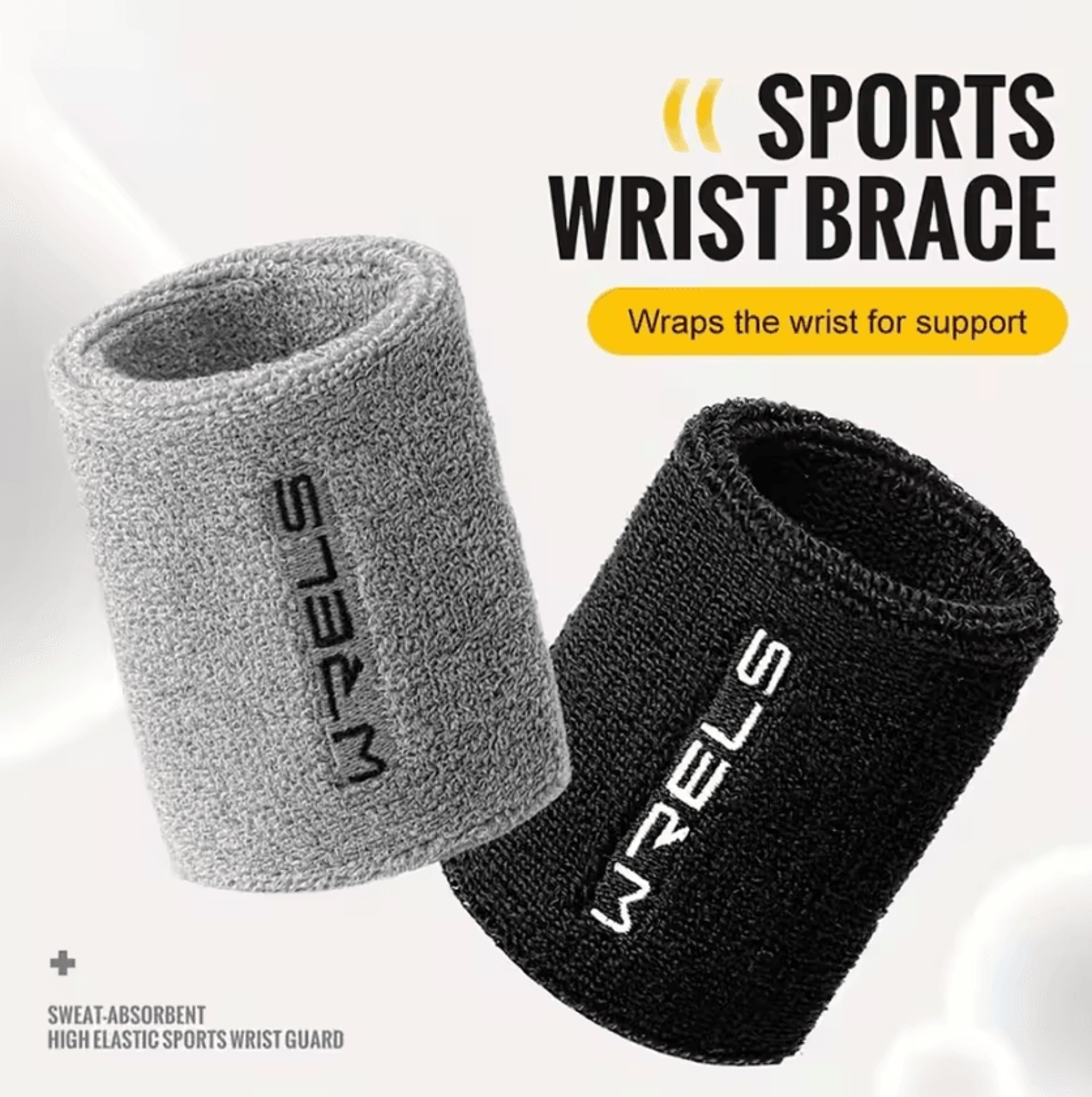 sports wrist sweatbands stretchable quick-dry wristbands for fitness and workouts