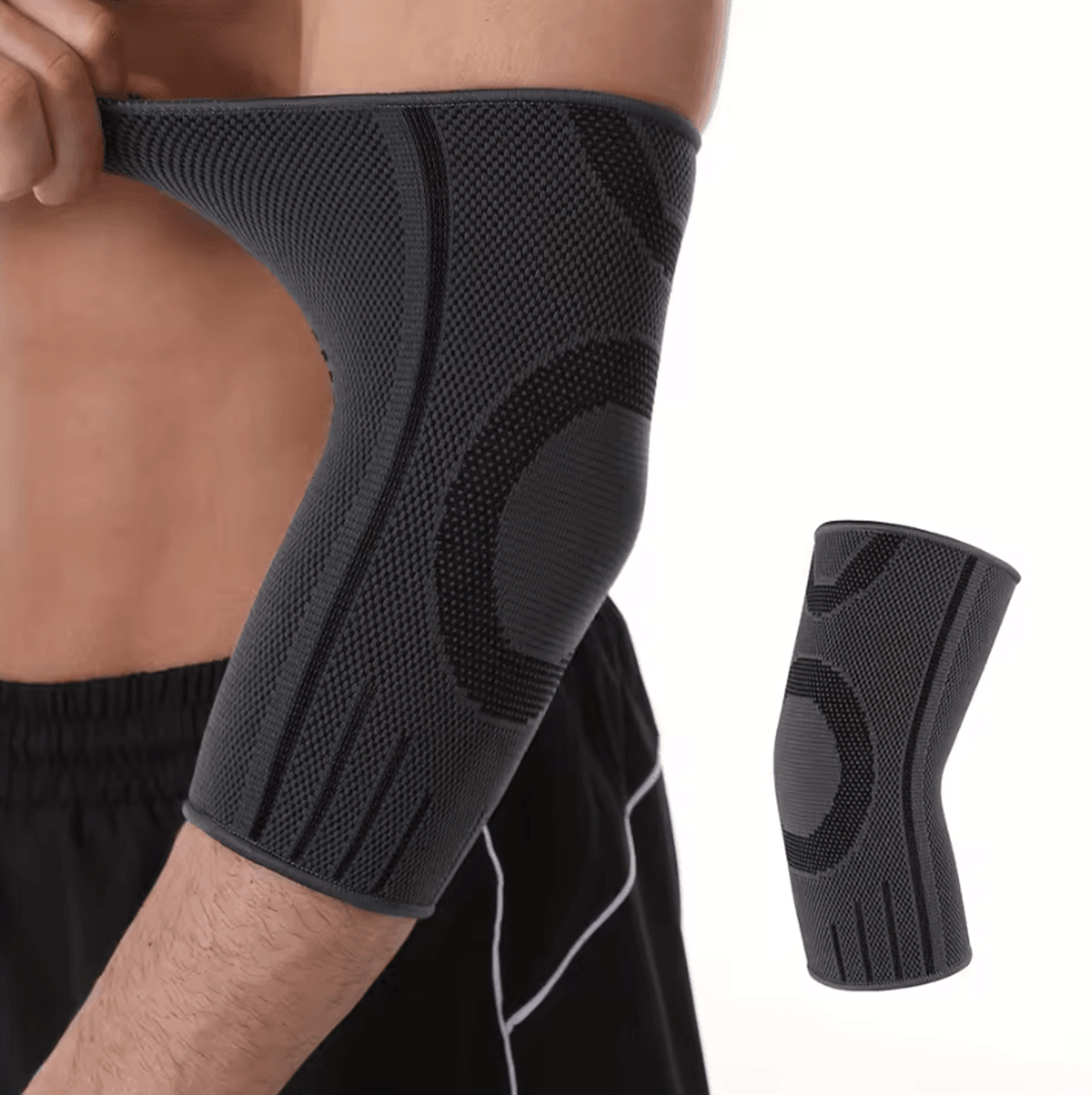 adjustable sports elbow brace compression support strap for tennis, gym and everyday use