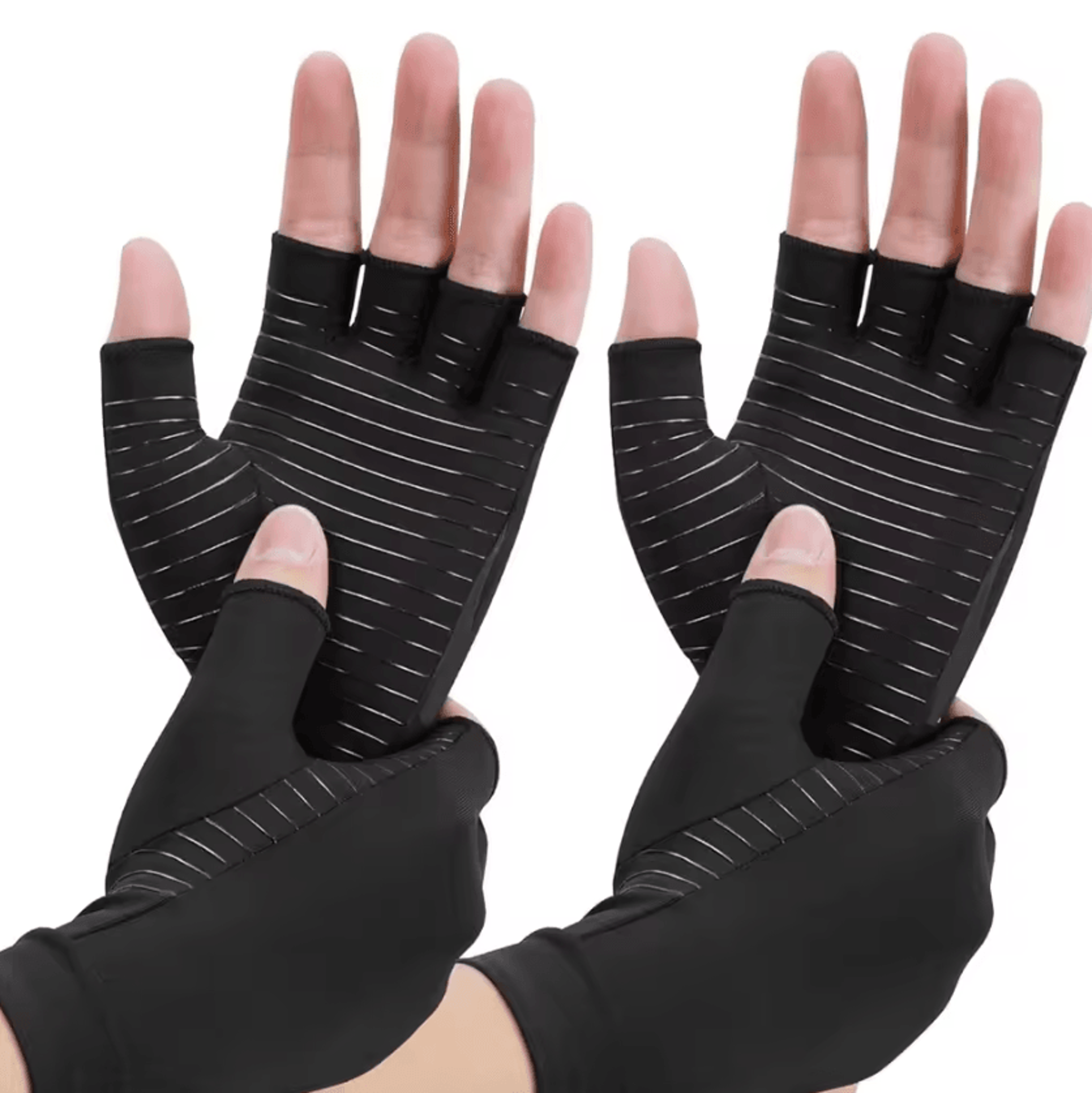 1 pair copper compression gloves full finger hand support gloves for men and women