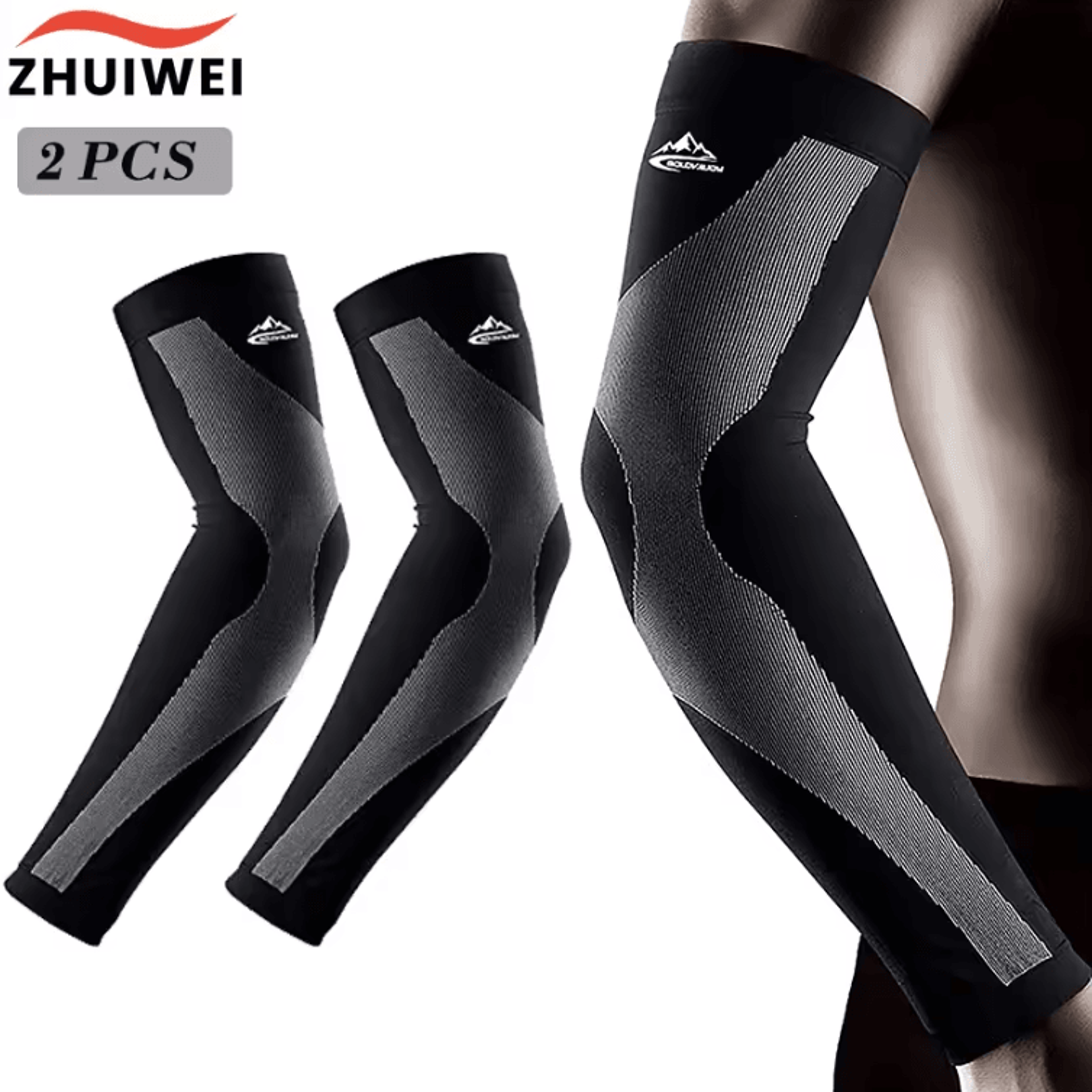 1 pair cooling arm sleeves with upf50 uv protection for cycling, golf and sports