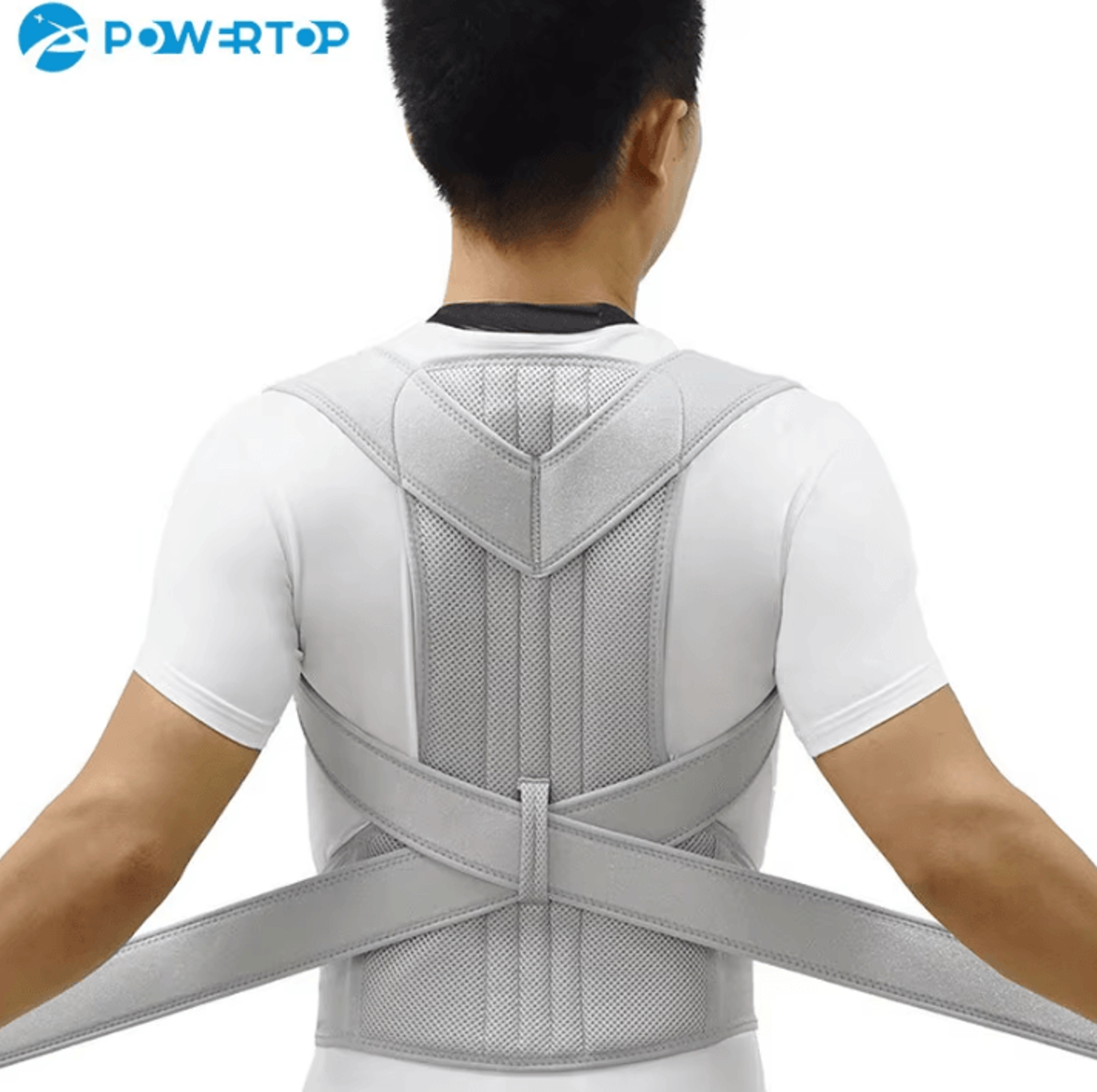 adjustable posture corrector back brace for men & women with clavicle and shoulder support