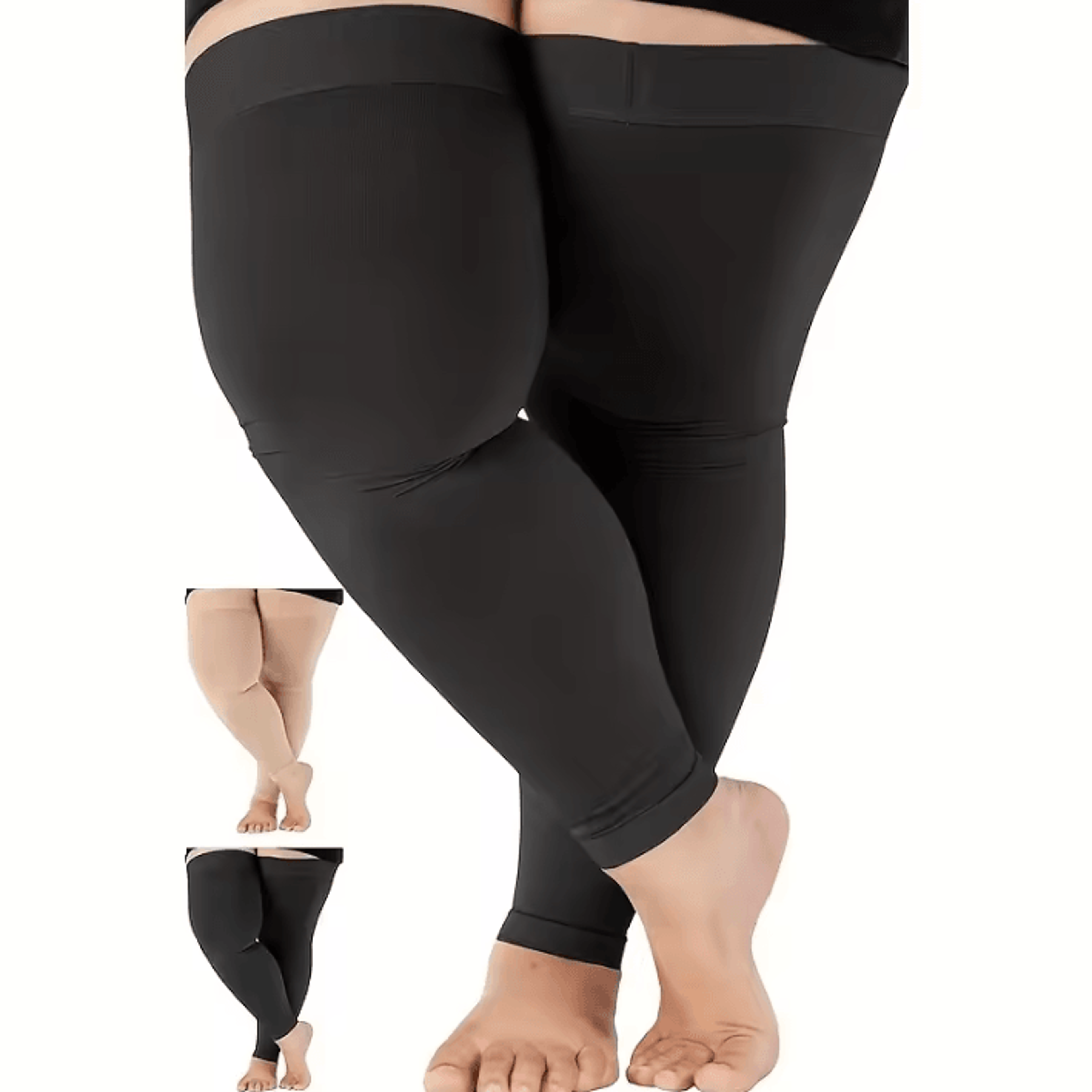 plus size compression knee high socks 2xl–7xl graduated support socks for circulation, travel & everyday comfort