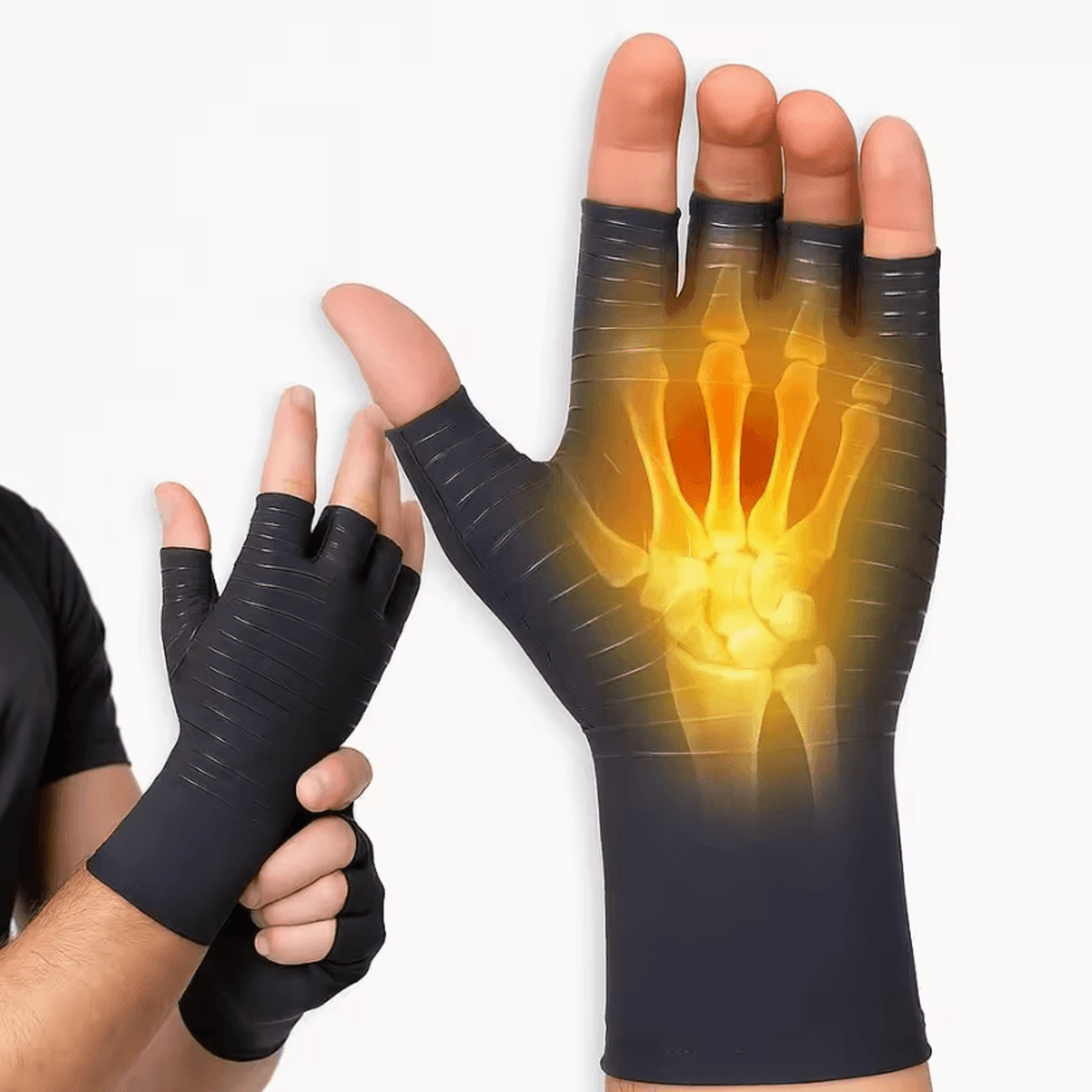 copper arthritis compression gloves for men & women – comfortable hand support for daily activities