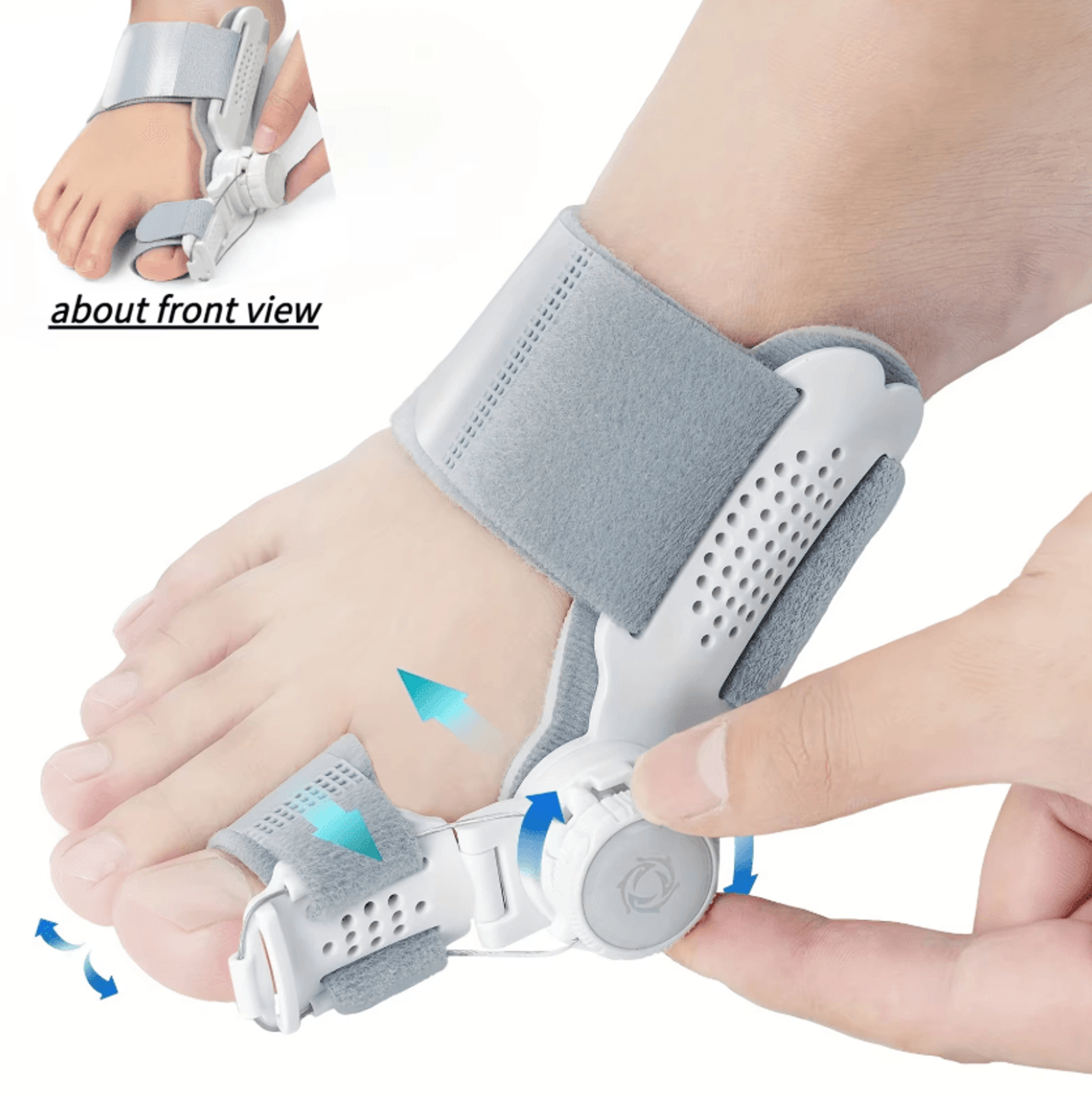 adjustable toe corrector for overlapping toes with comfortable alignment and toe separator support