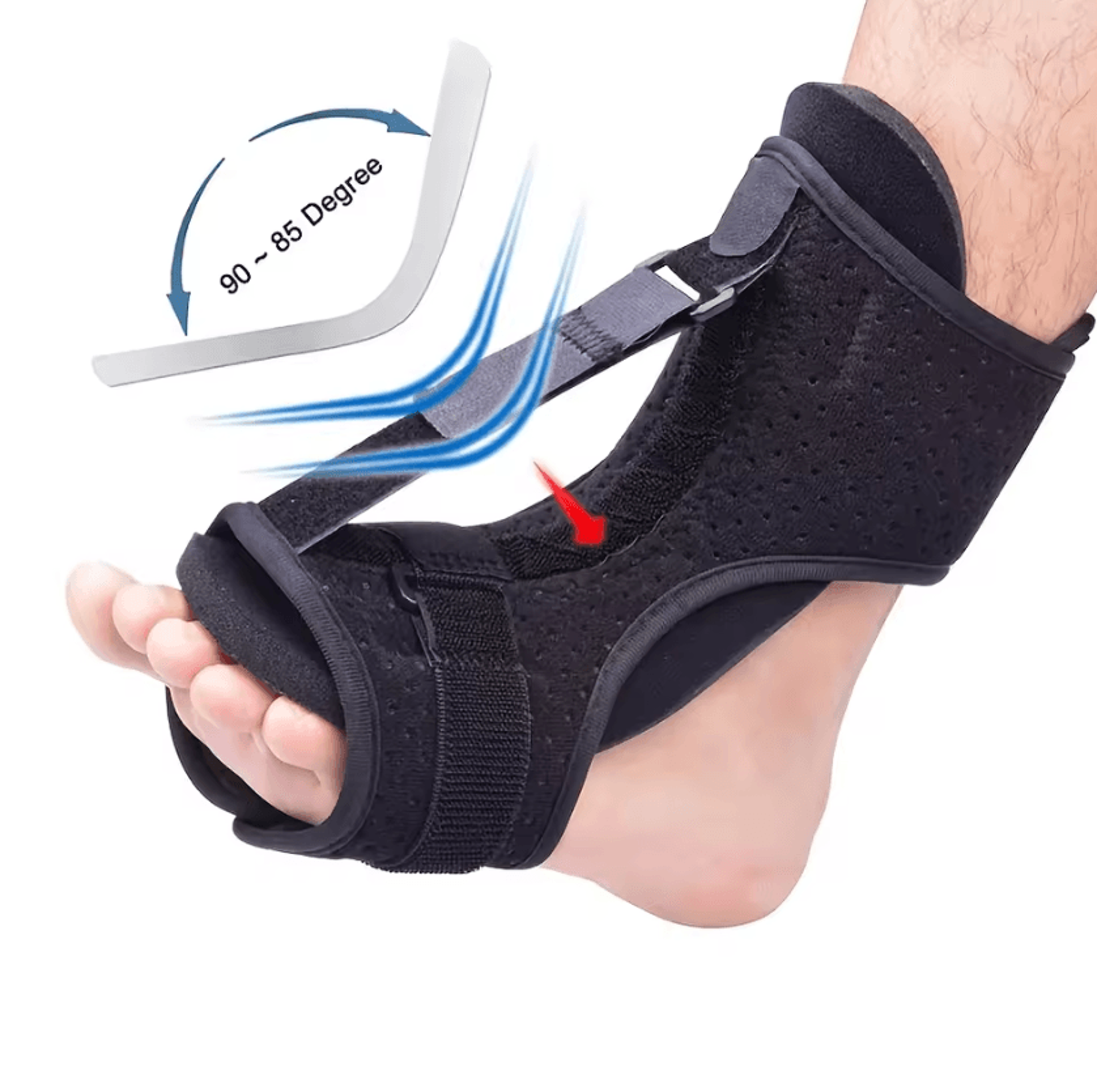 adjustable plantar fasciitis night splint foot support brace for comfortable overnight stretching