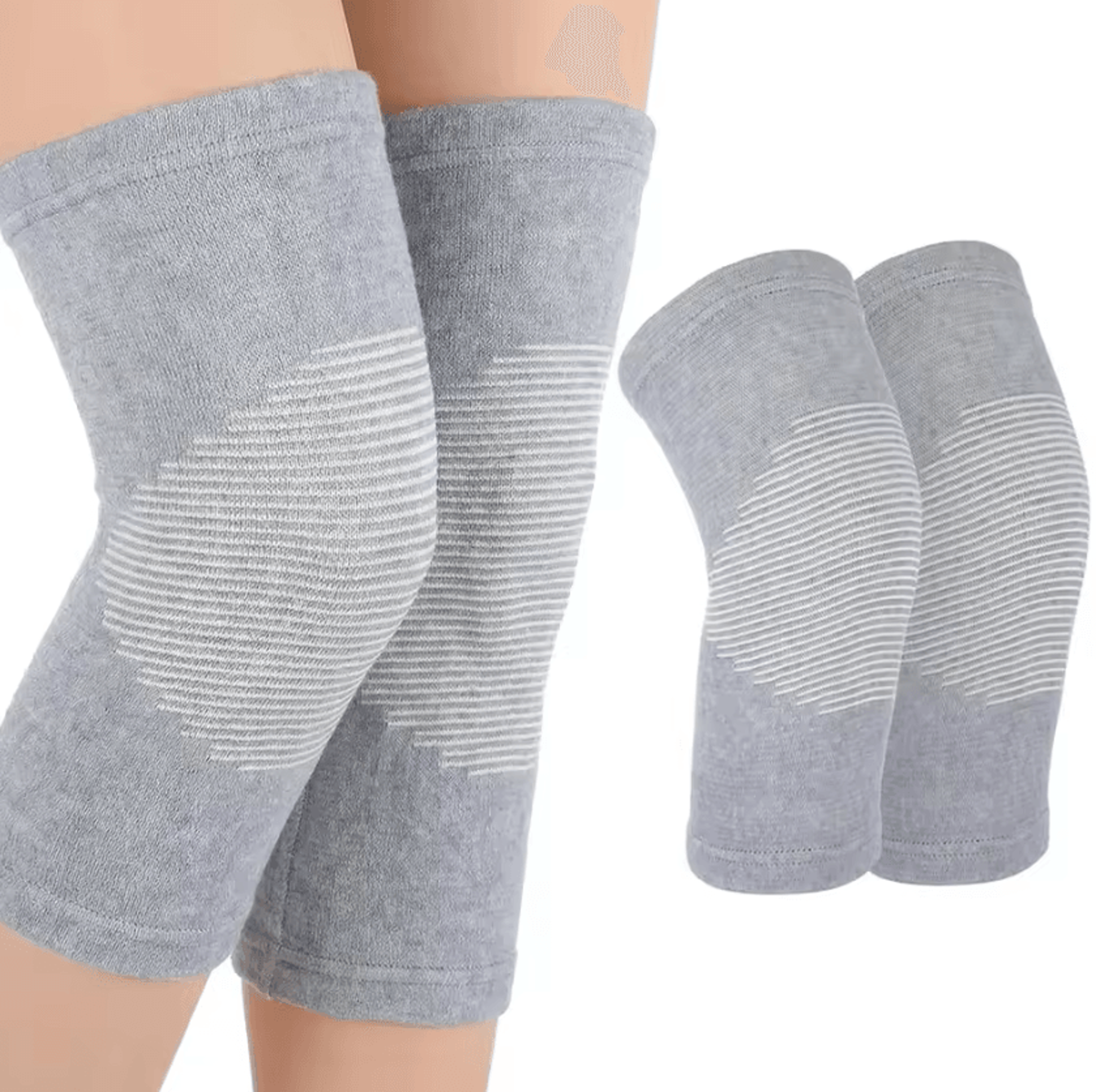 breathable bamboo knee sleeve elastic compression knee brace for men & women