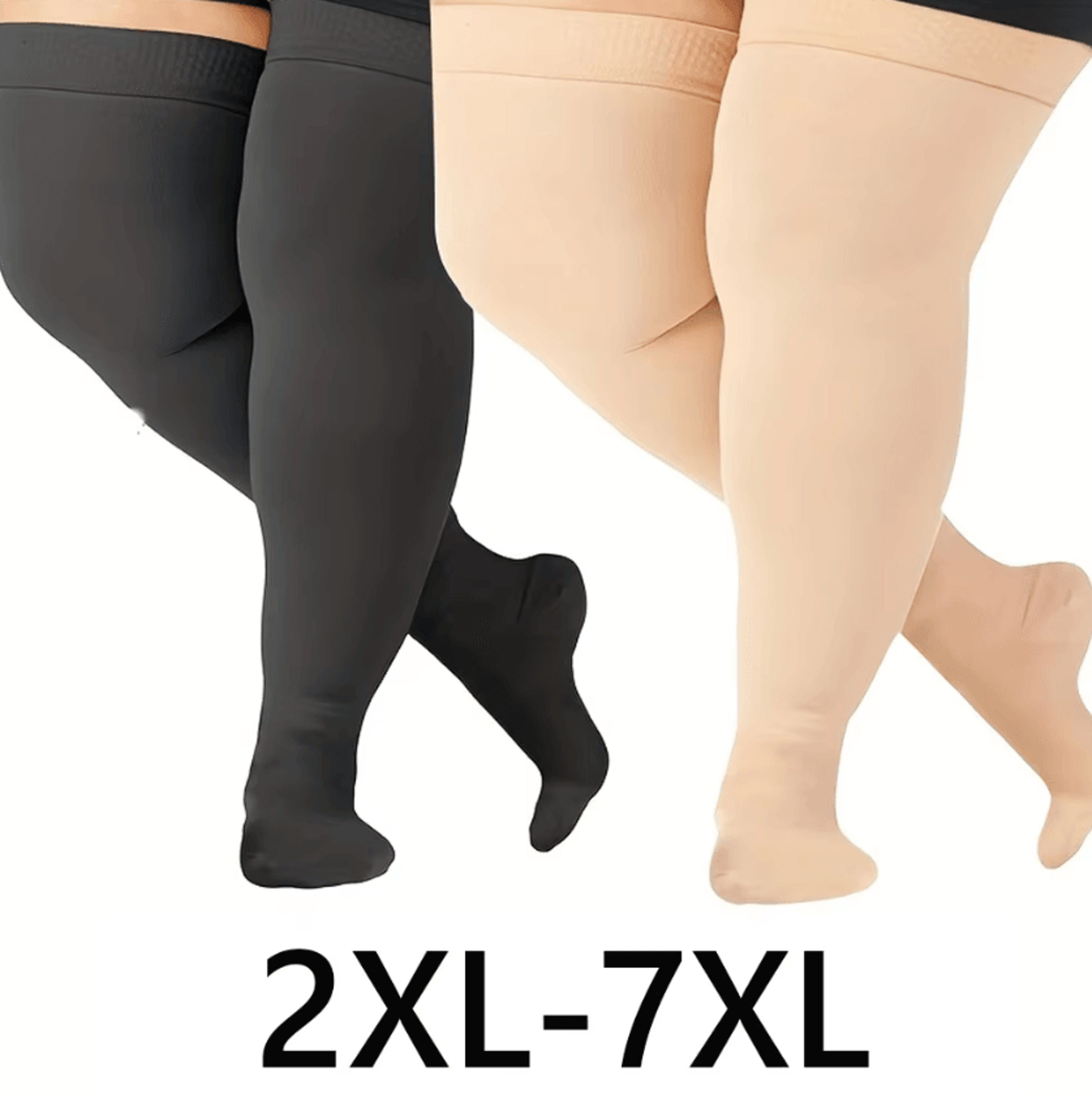 over-the-knee compression stockings thigh high compression socks for men & women running, travel & everyday support