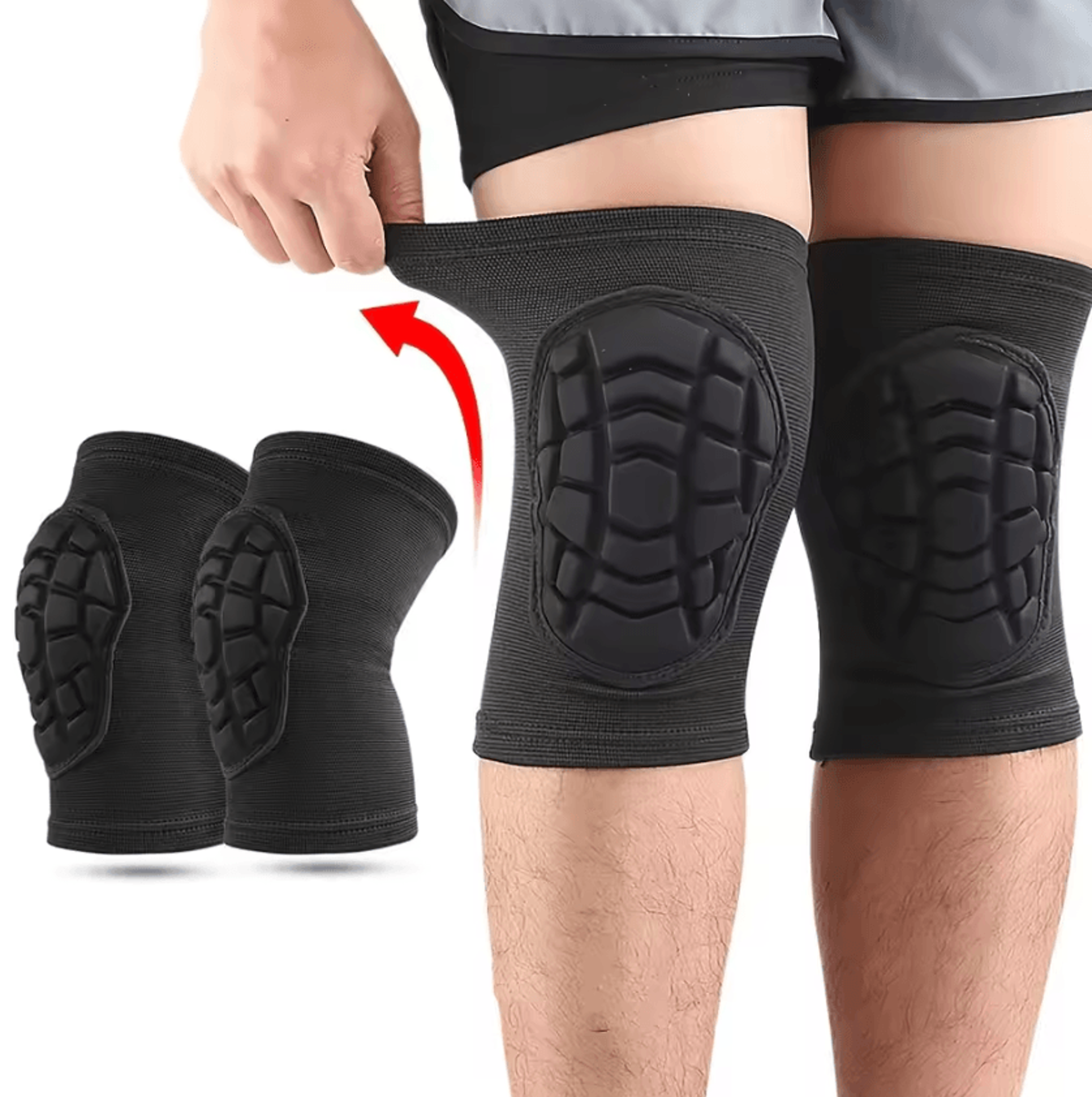 1 pair sports knee pads compression knee sleeves for basketball, volleyball, running & cycling